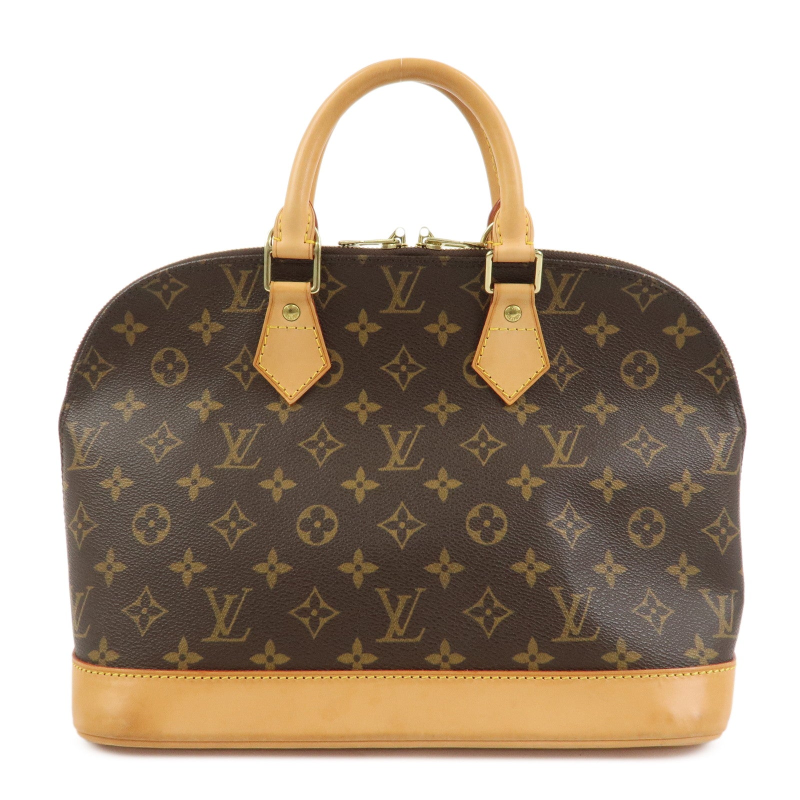 Louis Vuitton Monogram Alma Hand Bag Brown M51130
