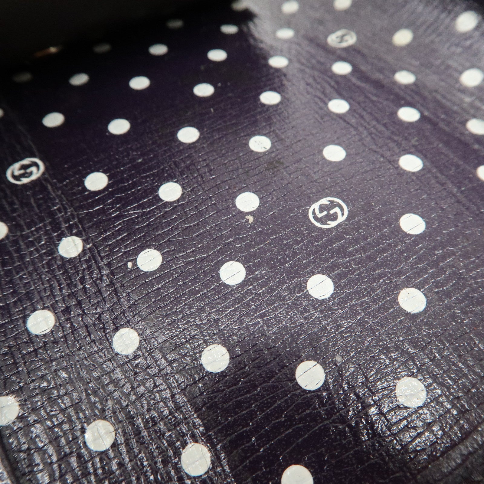 GUCCI Interlocking G Leather 6 Rings Key Case Purple 309706