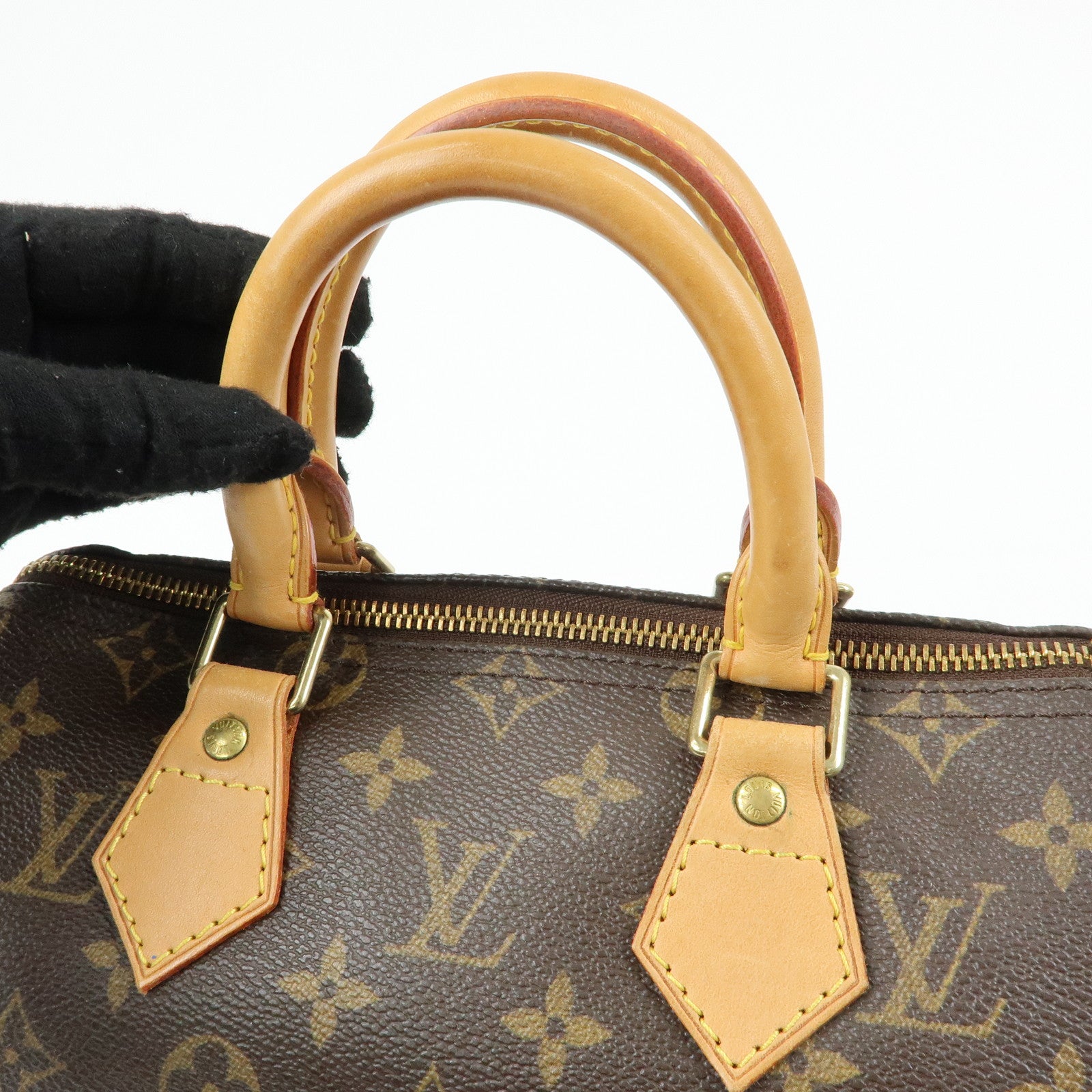 Louis Vuitton Monogram Speedy 25 Boston Bag Hand Bag Brown M41528