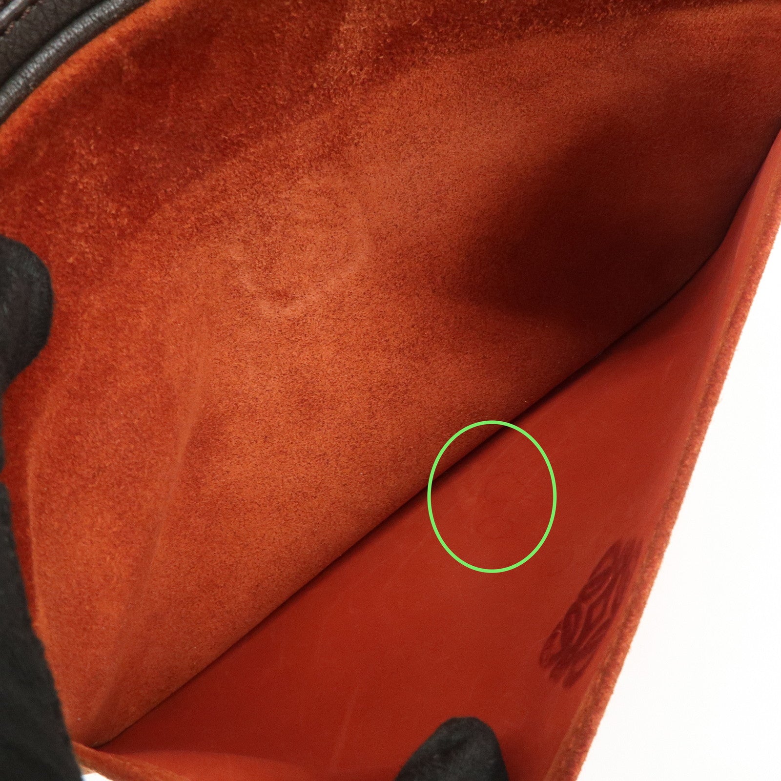 LOEWE Anagram Suede Leather Shoulder Bag Crossbody Bag Brown