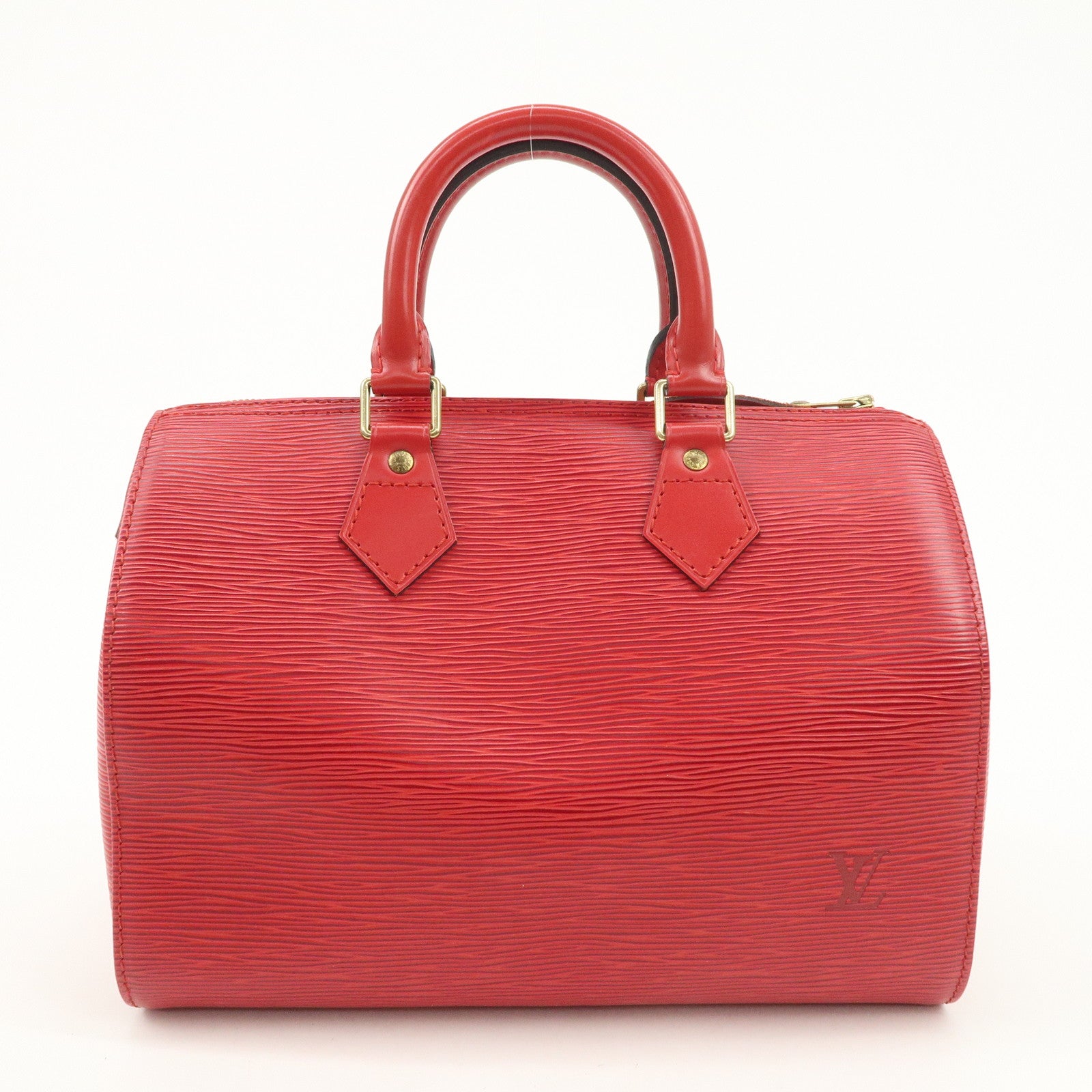 Louis Vuitton Epi Speedy 25 Hand Bag Castilian Red M43017