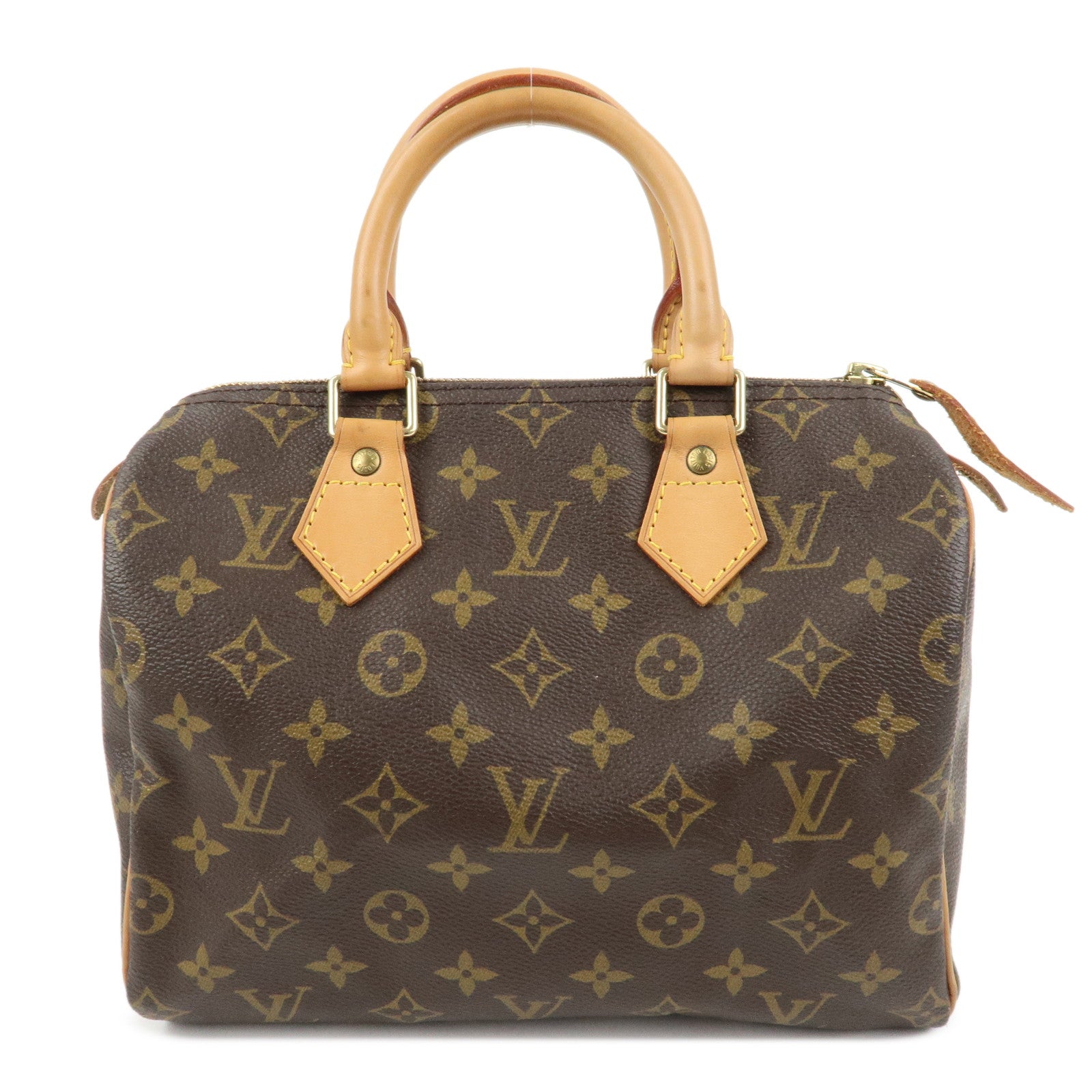 Louis Vuitton Monogram Speedy 25 Boston Bag Hand Bag Brown M41528