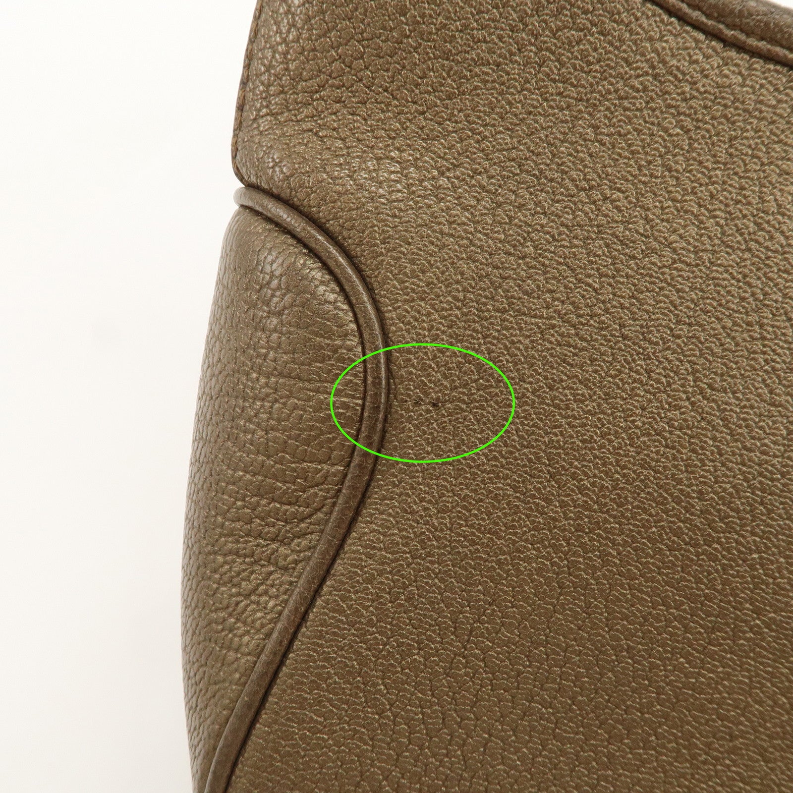 Ferragamo Leather Shoulder Bag Hand Bag Bronze
