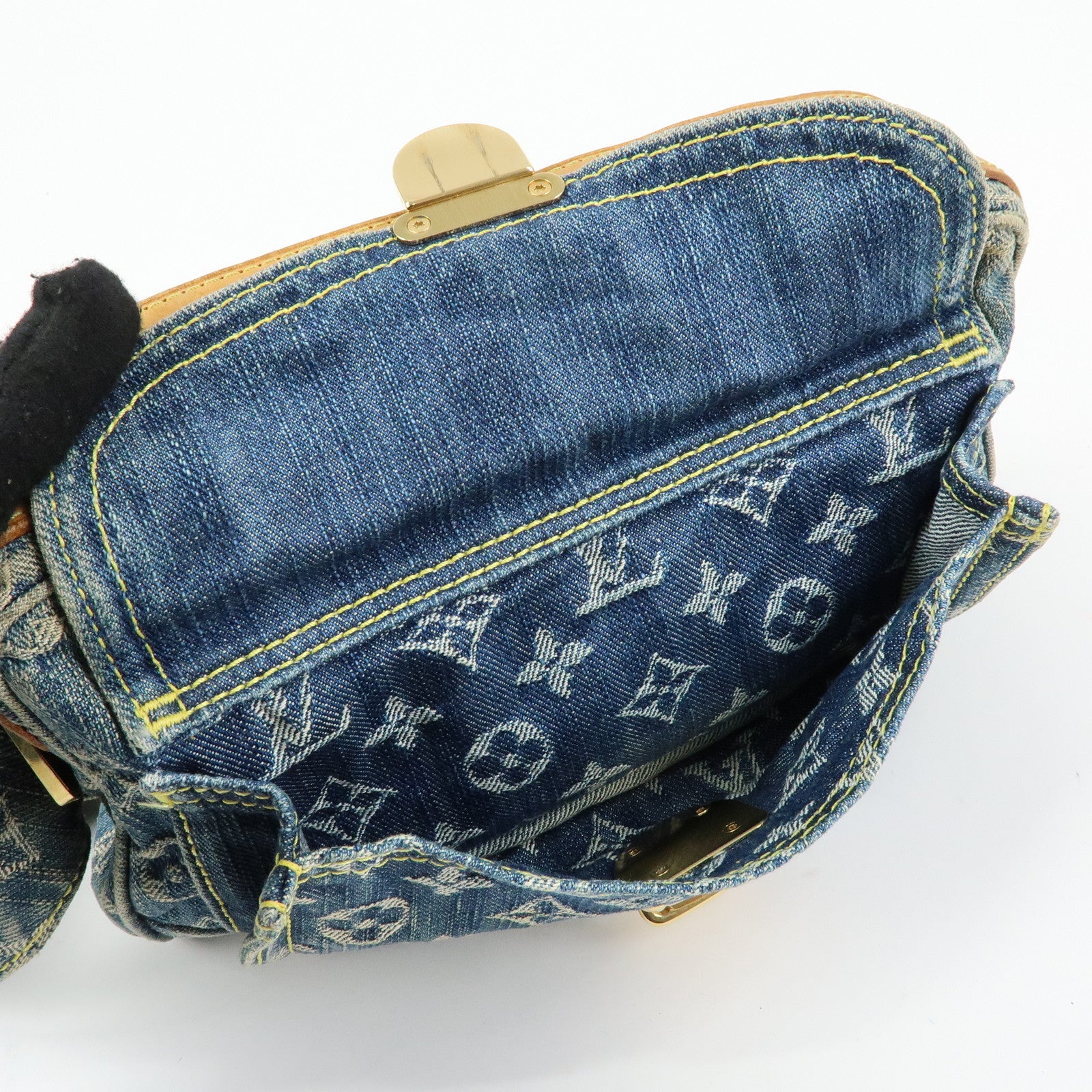 Louis Vuitton Monogram Denim Bum Bag Waist Bag Blue M95347