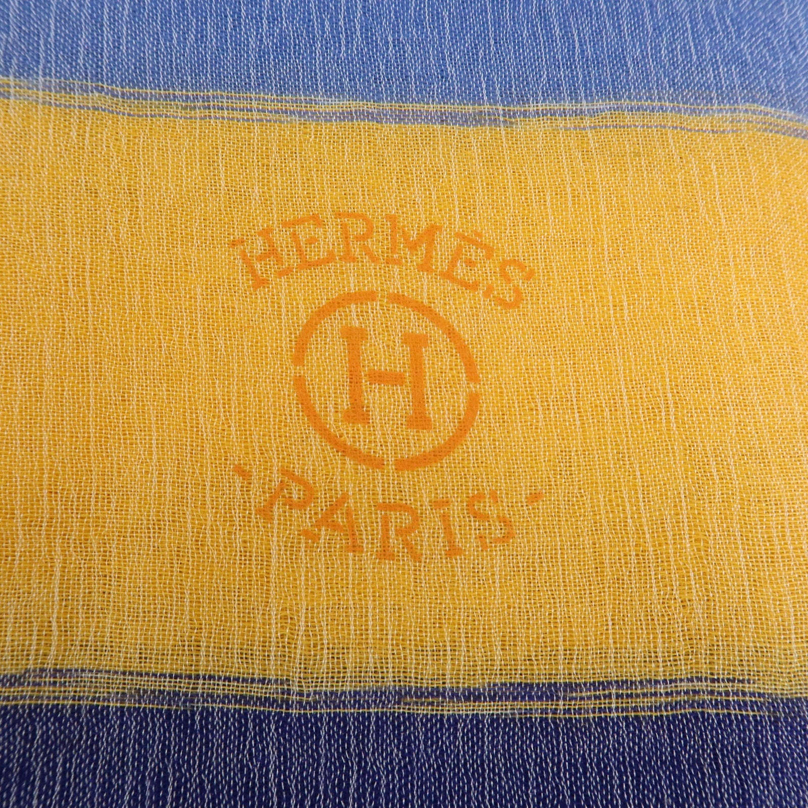 HERMES Cashmere Silk Shawl Scarf Multicolor