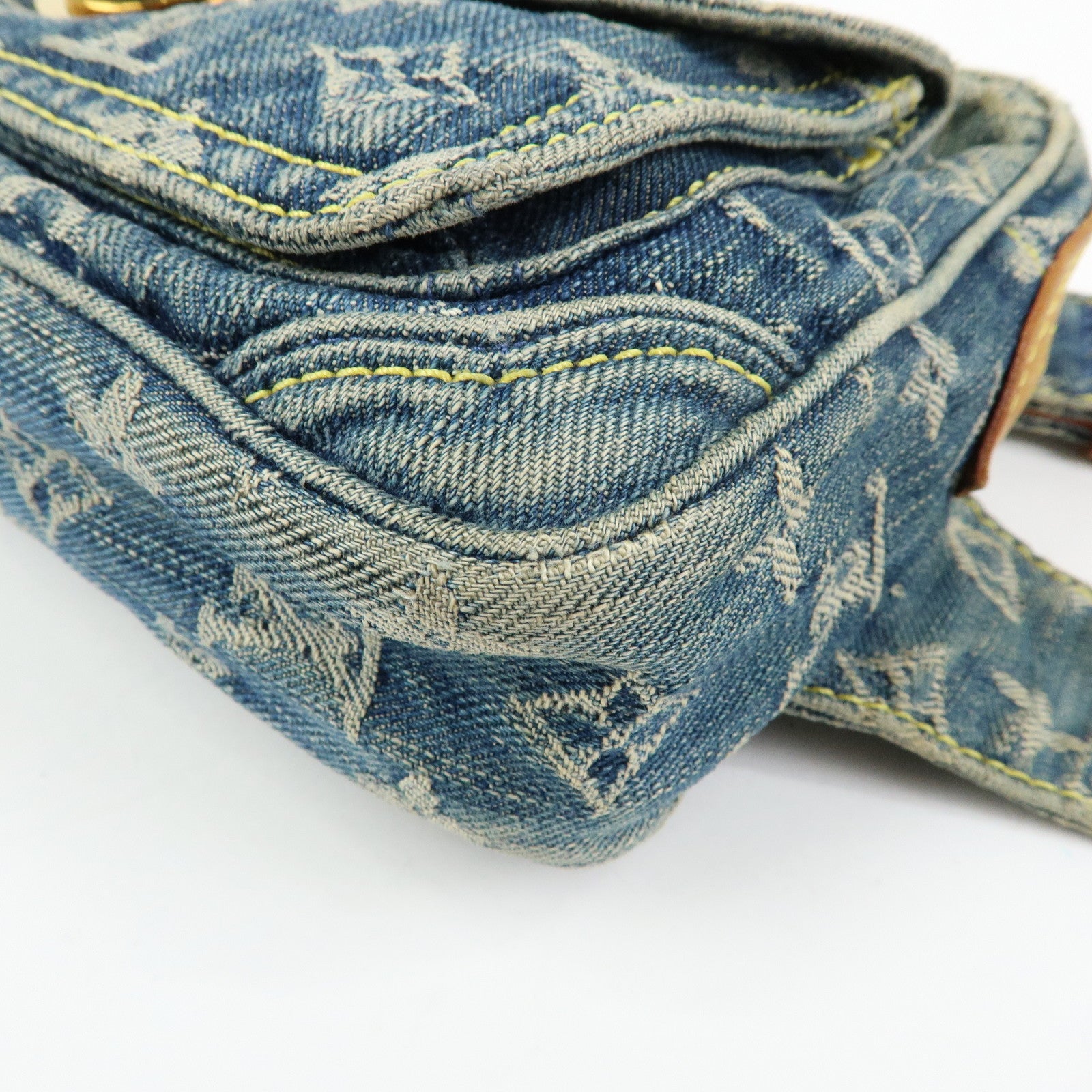 Louis Vuitton Monogram Denim Bum Bag Waist Bag Blue M95347