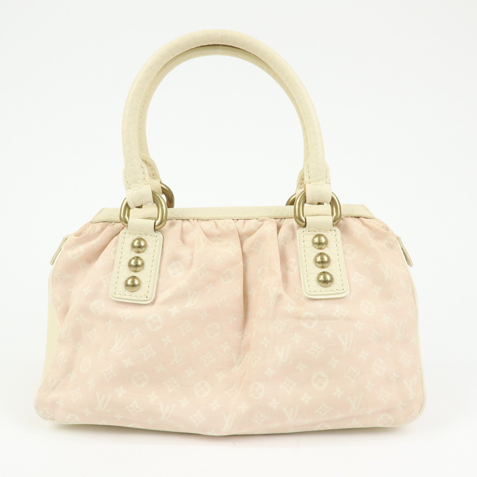 Louis Vuitton Monogram Mini Lin Trapeze PM Canvas Hand Bag M40062