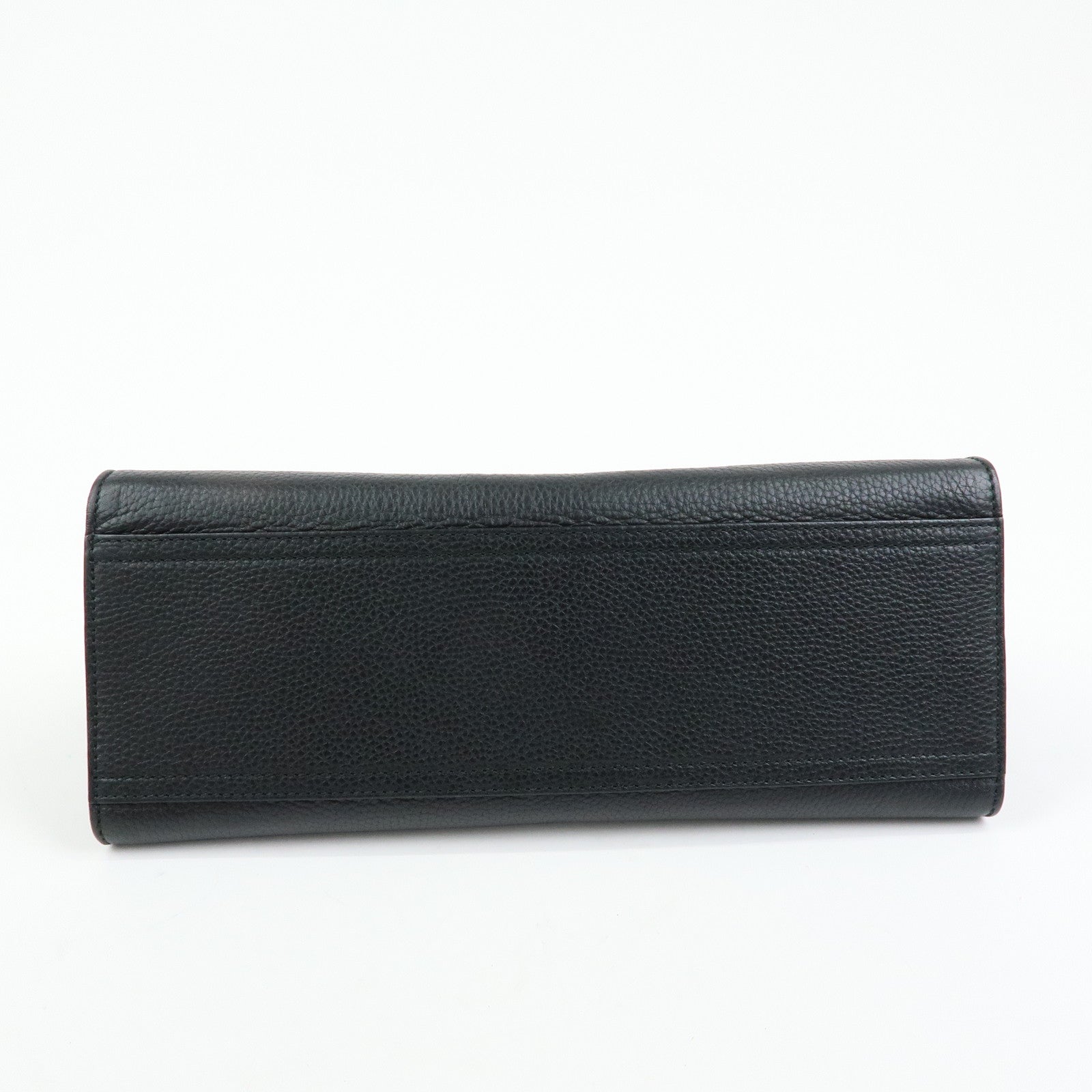 GUCCI Double G Calf Leather 2Way Bag Shoulder Bag Black 421890