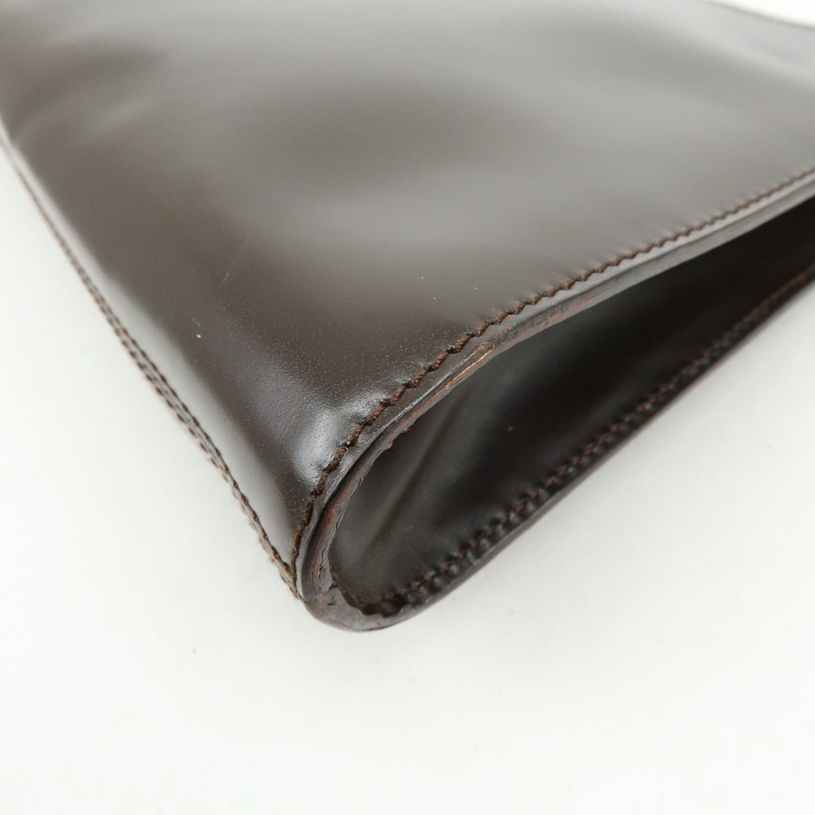 Ferragamo Vara Leather Shoulder Bag Hand Bag Brown