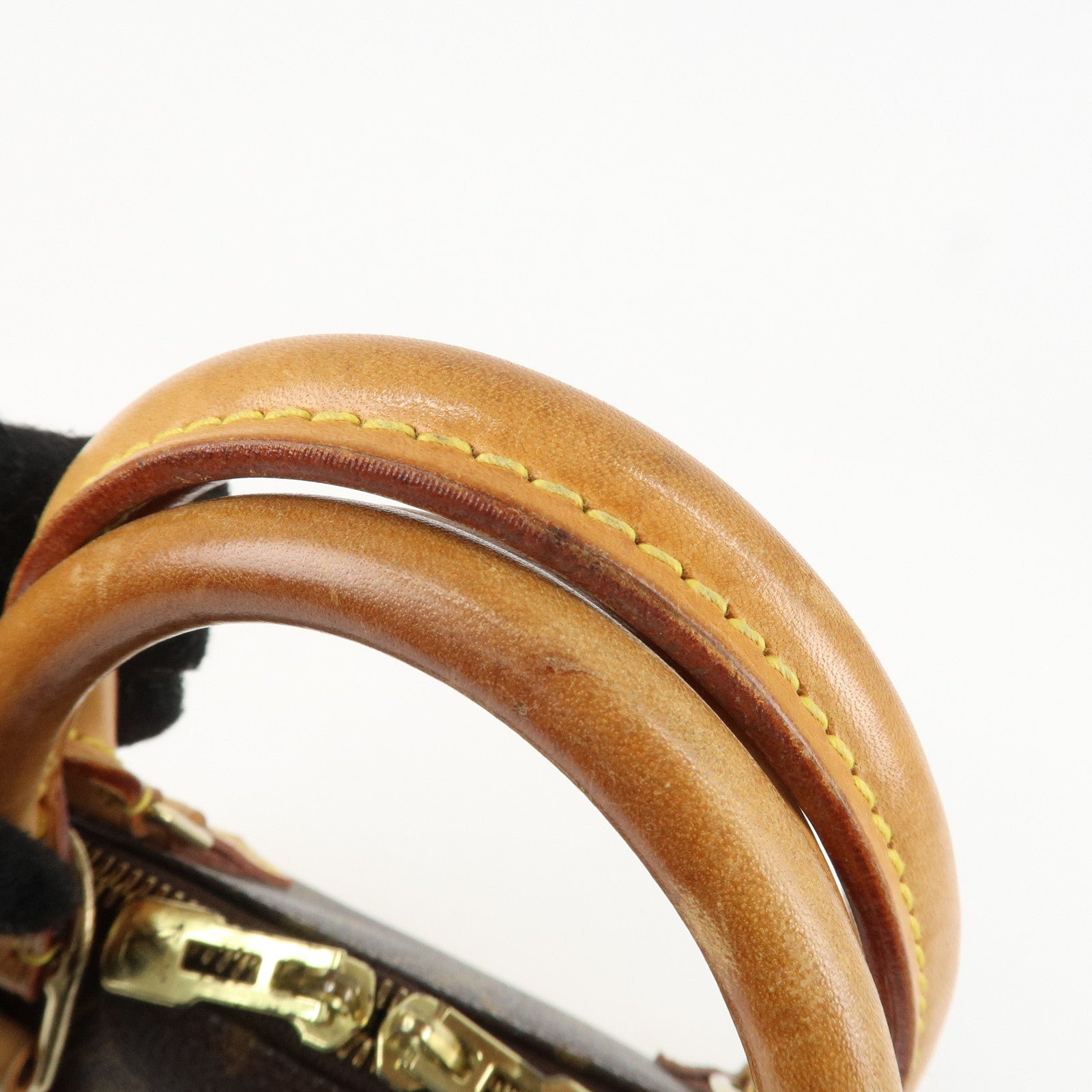 Louis Vuitton Monogram Alma Hand Bag Brown Brown M51130 Used