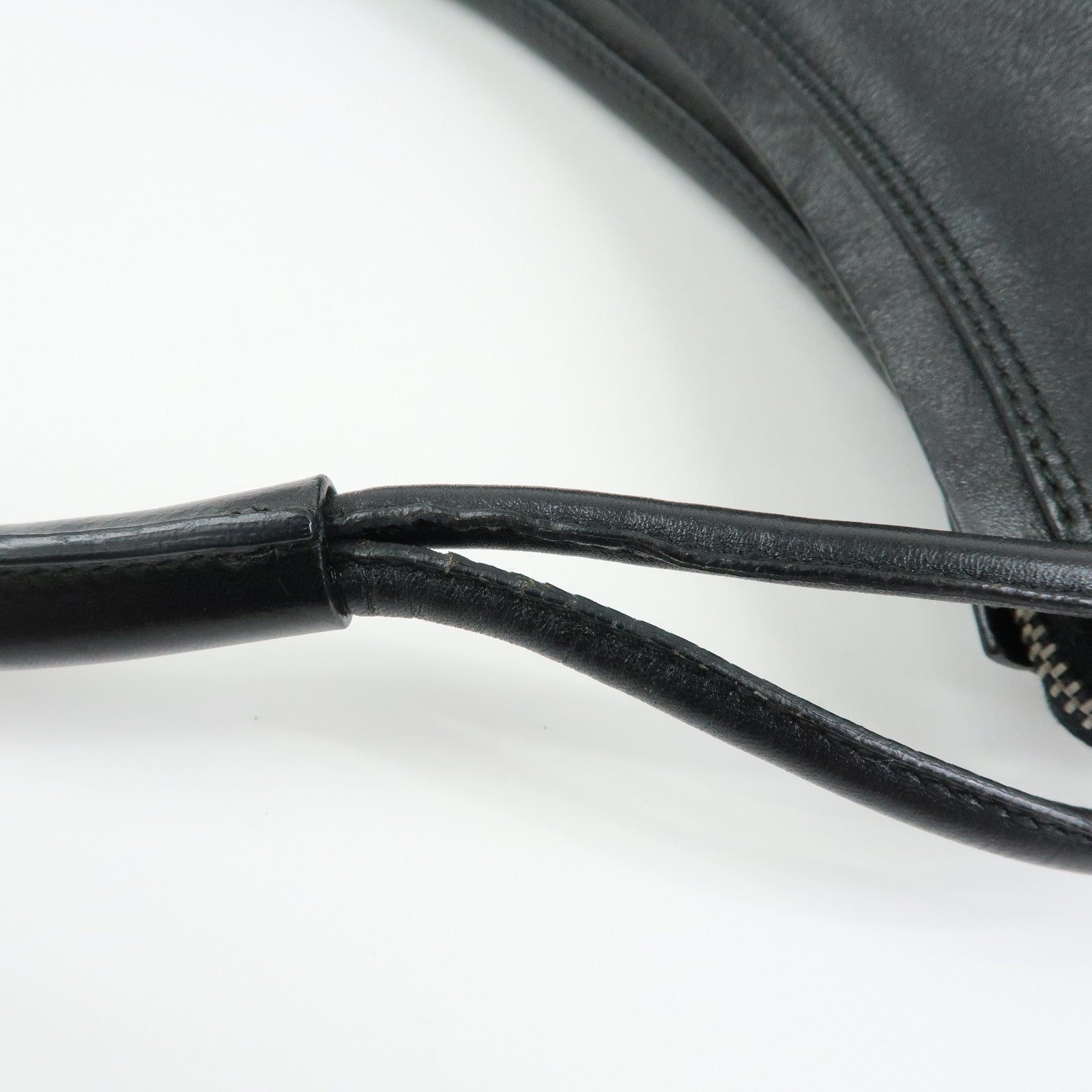 GUCCI Leather Shoulder Bag Hand Bag Tote Bag Black 001・3770