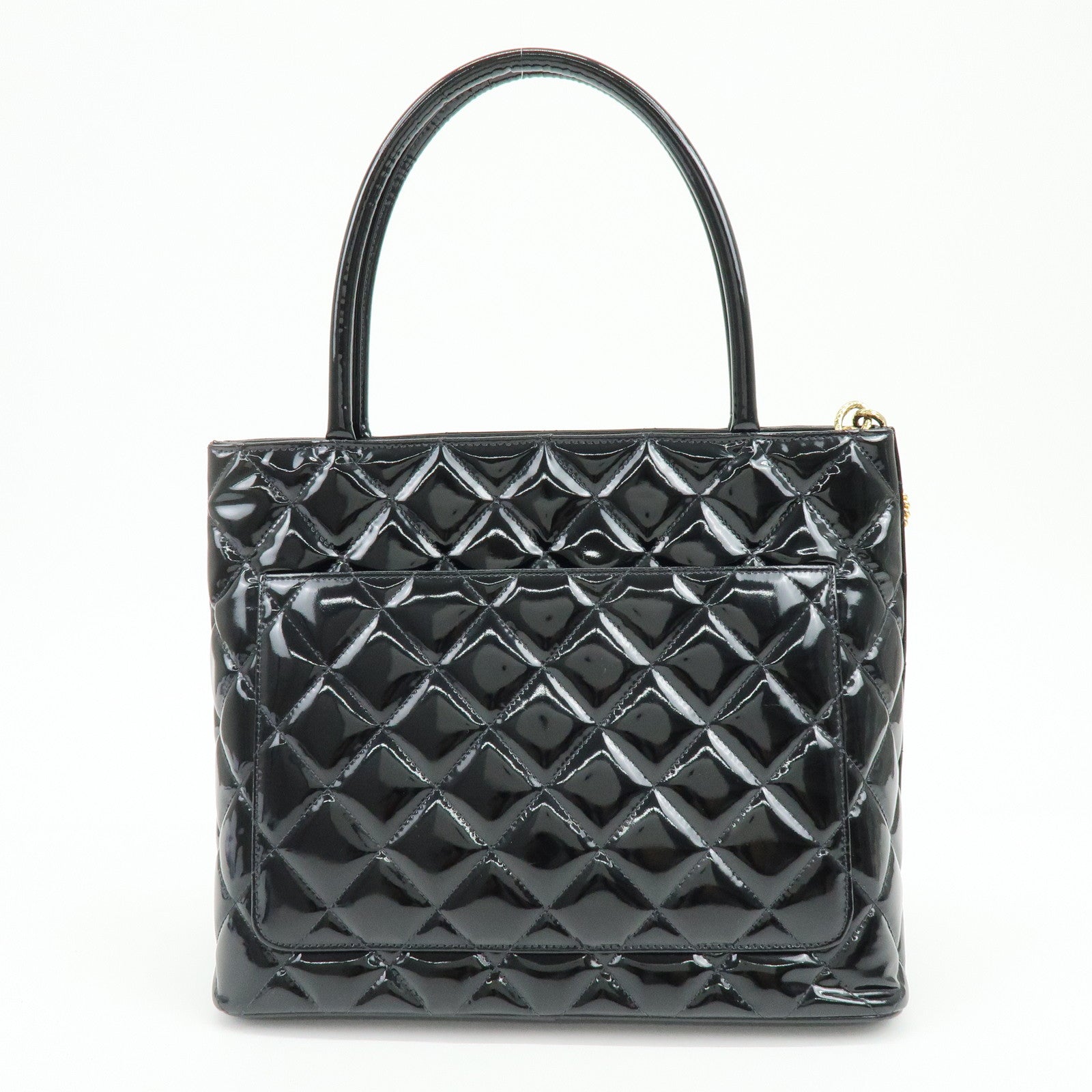 CHANEL Matelasse COCO Mark Medallion Tote Bag Hand Bag A01804