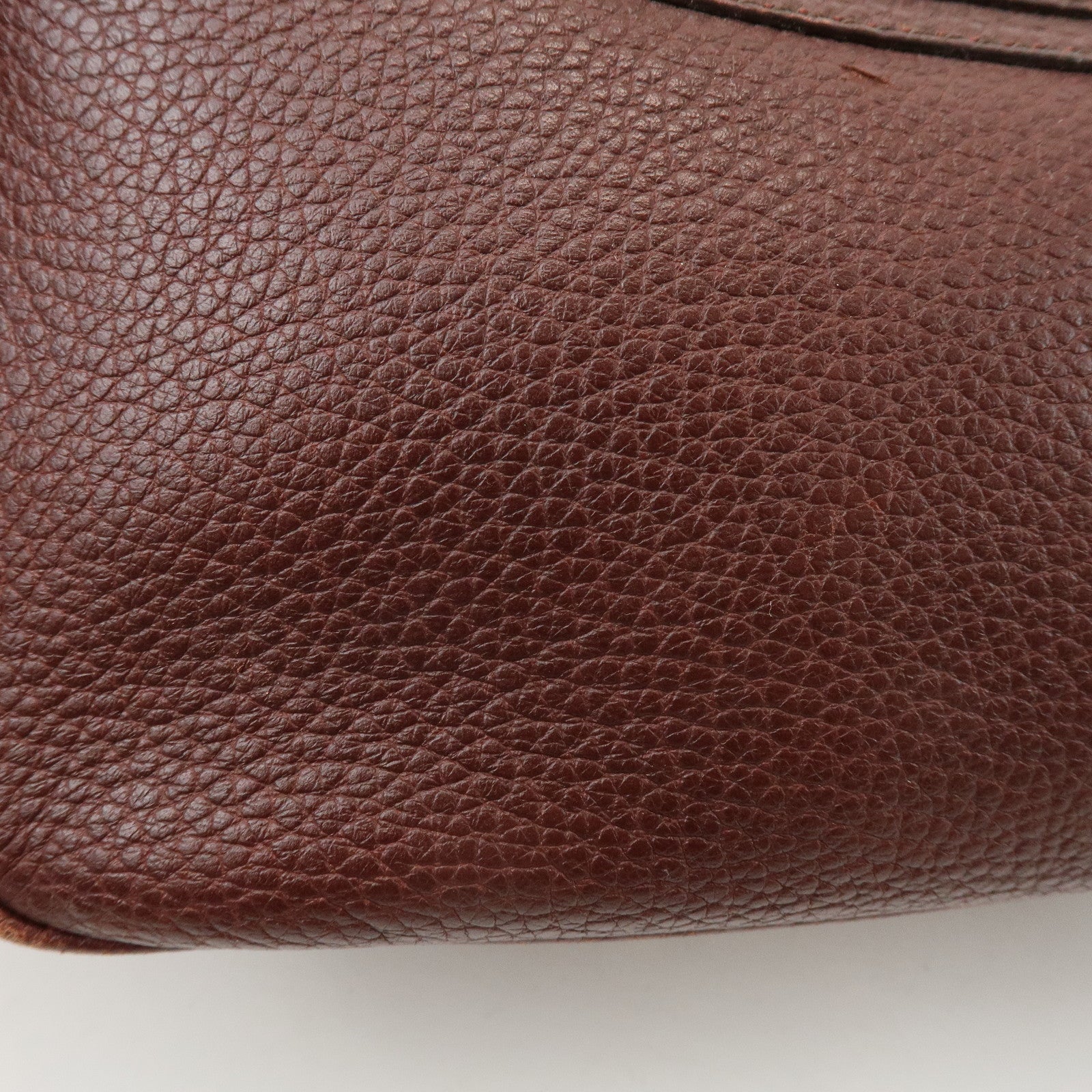 CELINE Leather Boogie Bag Hand Bag Tote Bag Brown