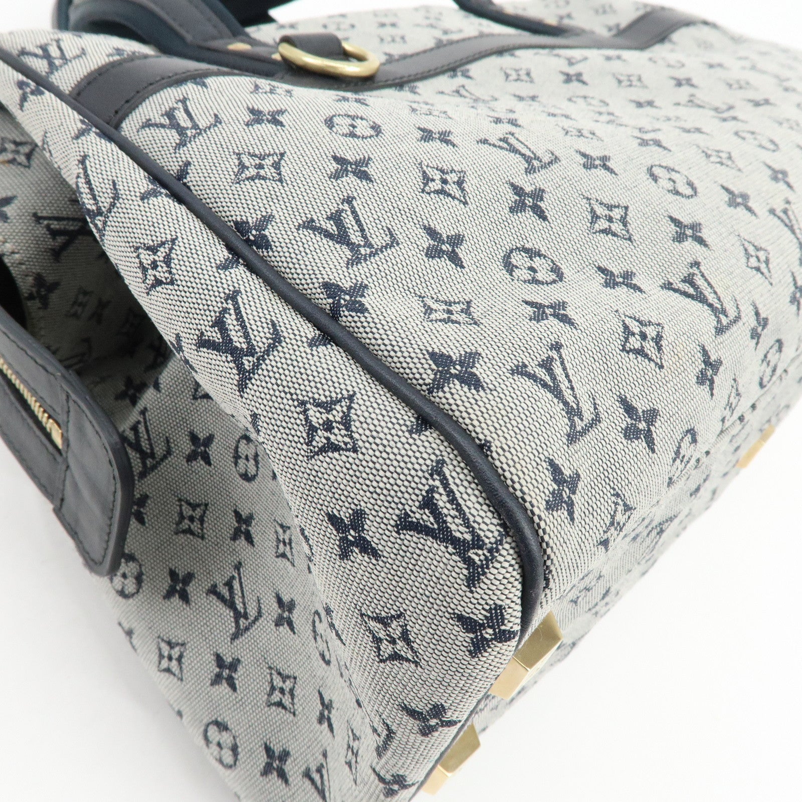 Louis Vuitton Monogram Mini Josephine GM Hand Bag Blue M92211