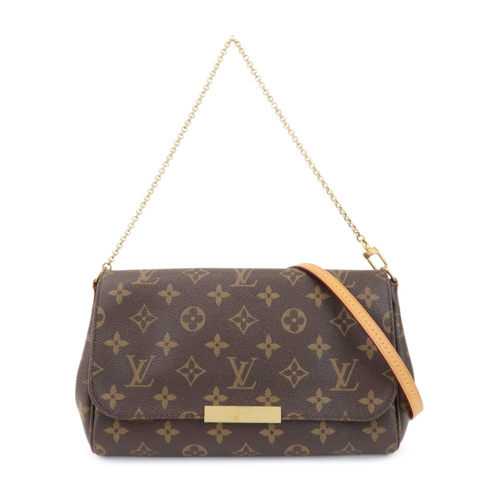 Louis Vuitton Monogram Favorite MM Shoulder Bag Brown M40718