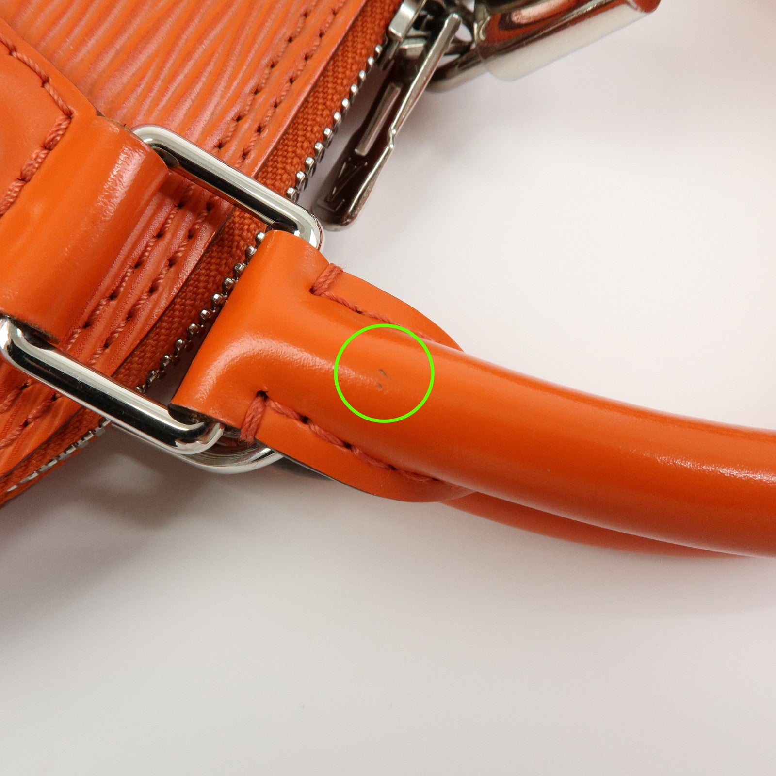 Louis Vuitton Epi Leather Alma BB 2Way Bag Hand Bag Orange M40854