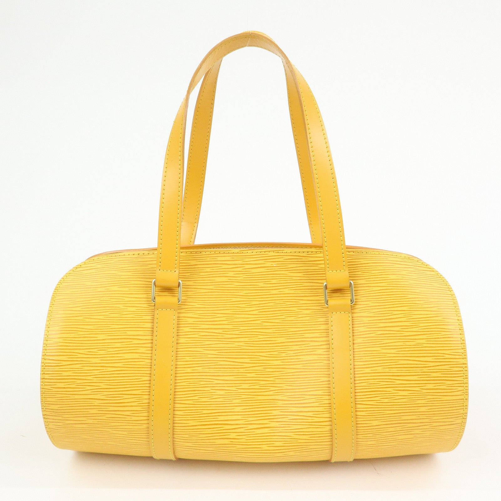 Louis Vuitton Epi Leather Soufflot Hand Bag Tassili Yellow M52229