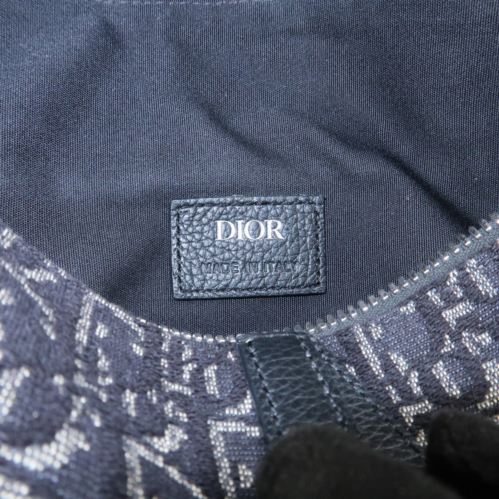 Christian Dior Oblique Saddle Jacquard Canvas Leather Waist Bag