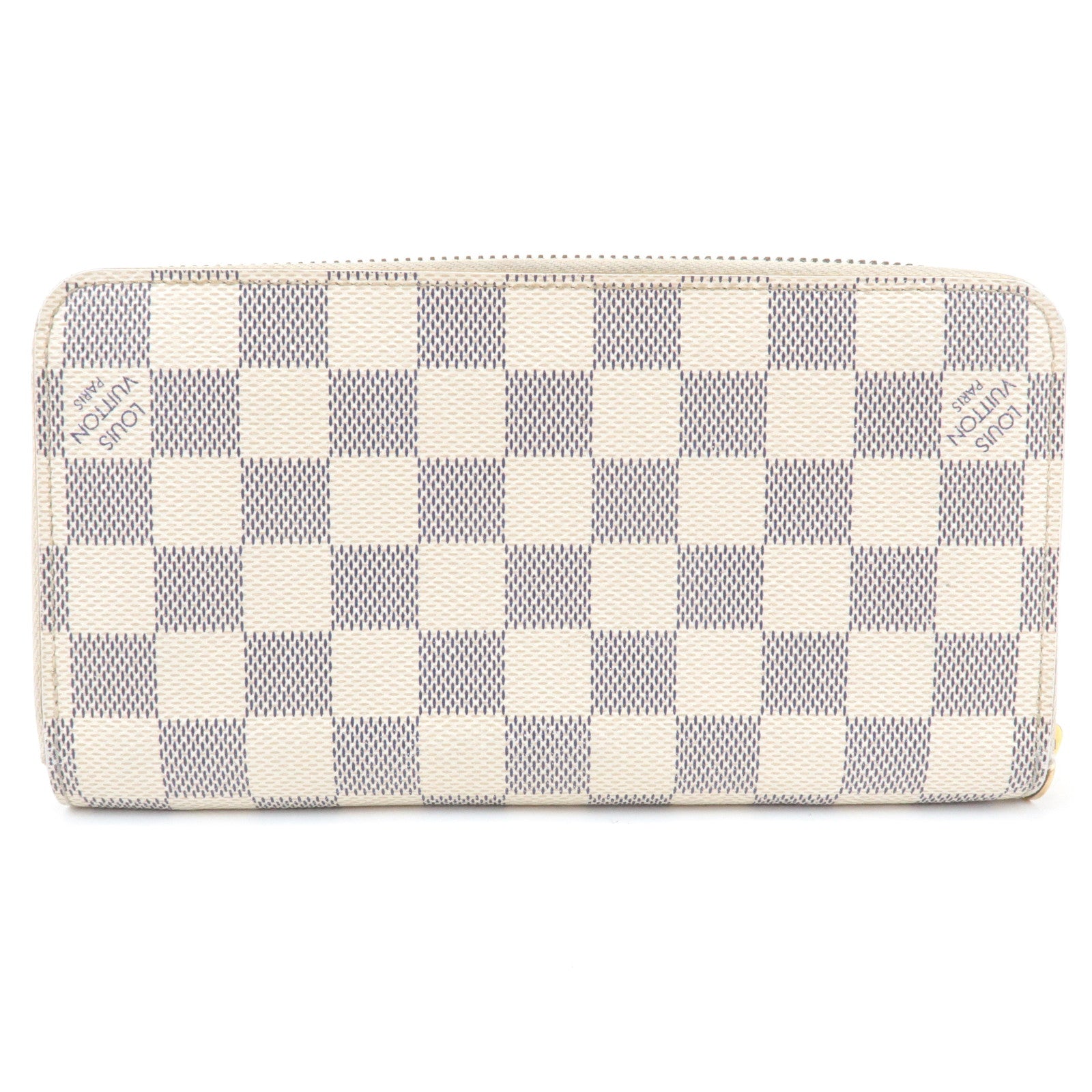Louis Vuitton Damier Azur Round Zippy Wallet Long Wallet N60019 Used