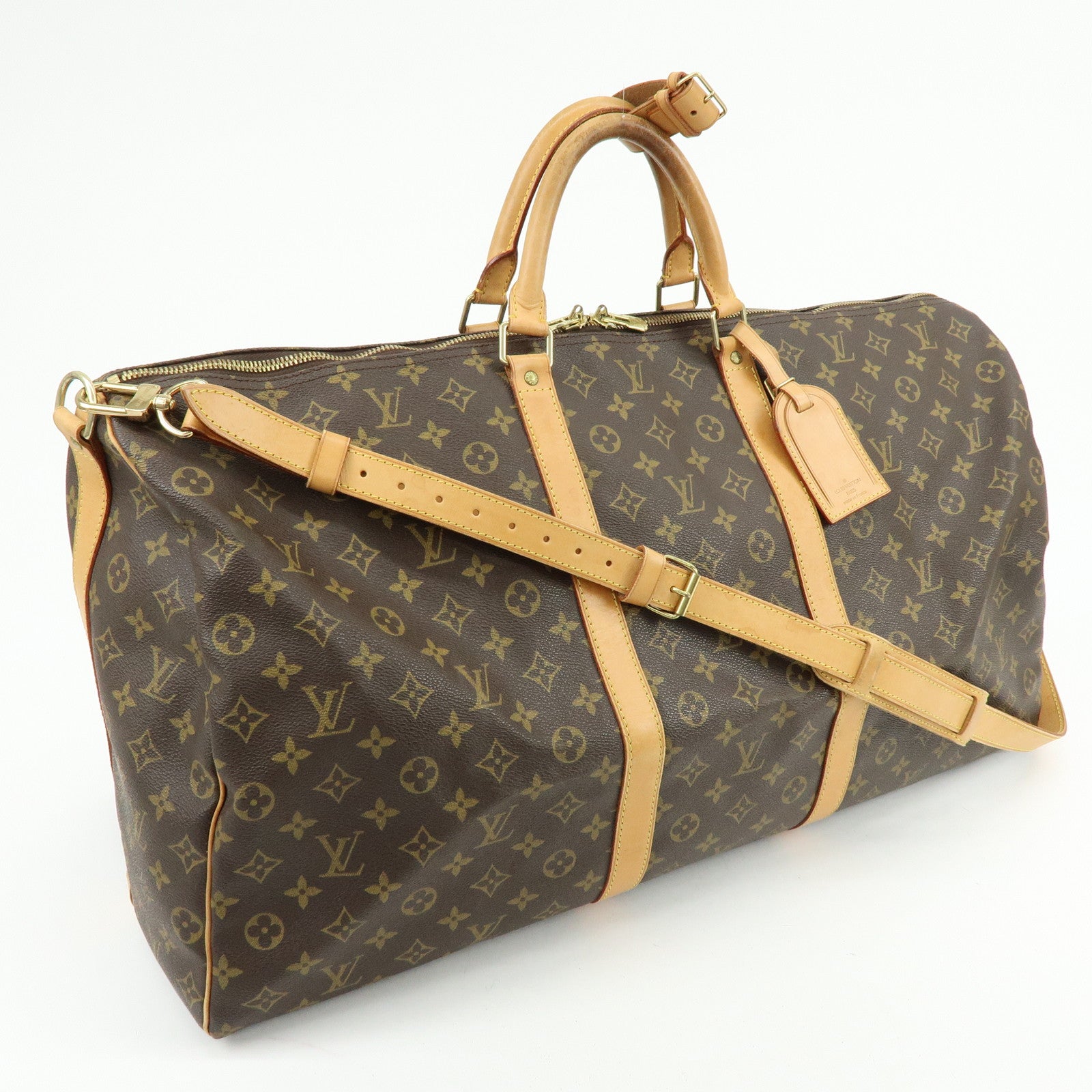 Louis Vuitton Monogram Keep All Bandouliere 60 Boston Bag M41412