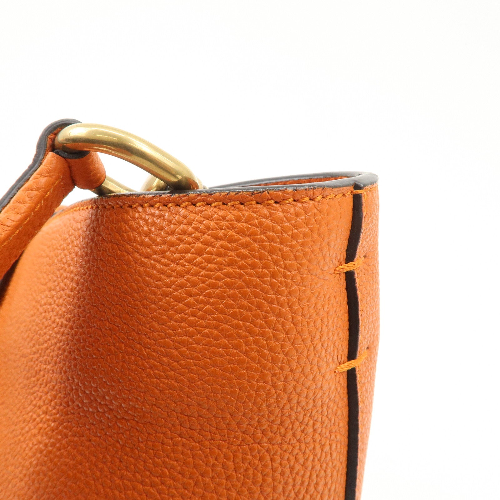 GUCCI New Jackie Leather Shoulder Bag Crossbody Bag Orange 380579 Used