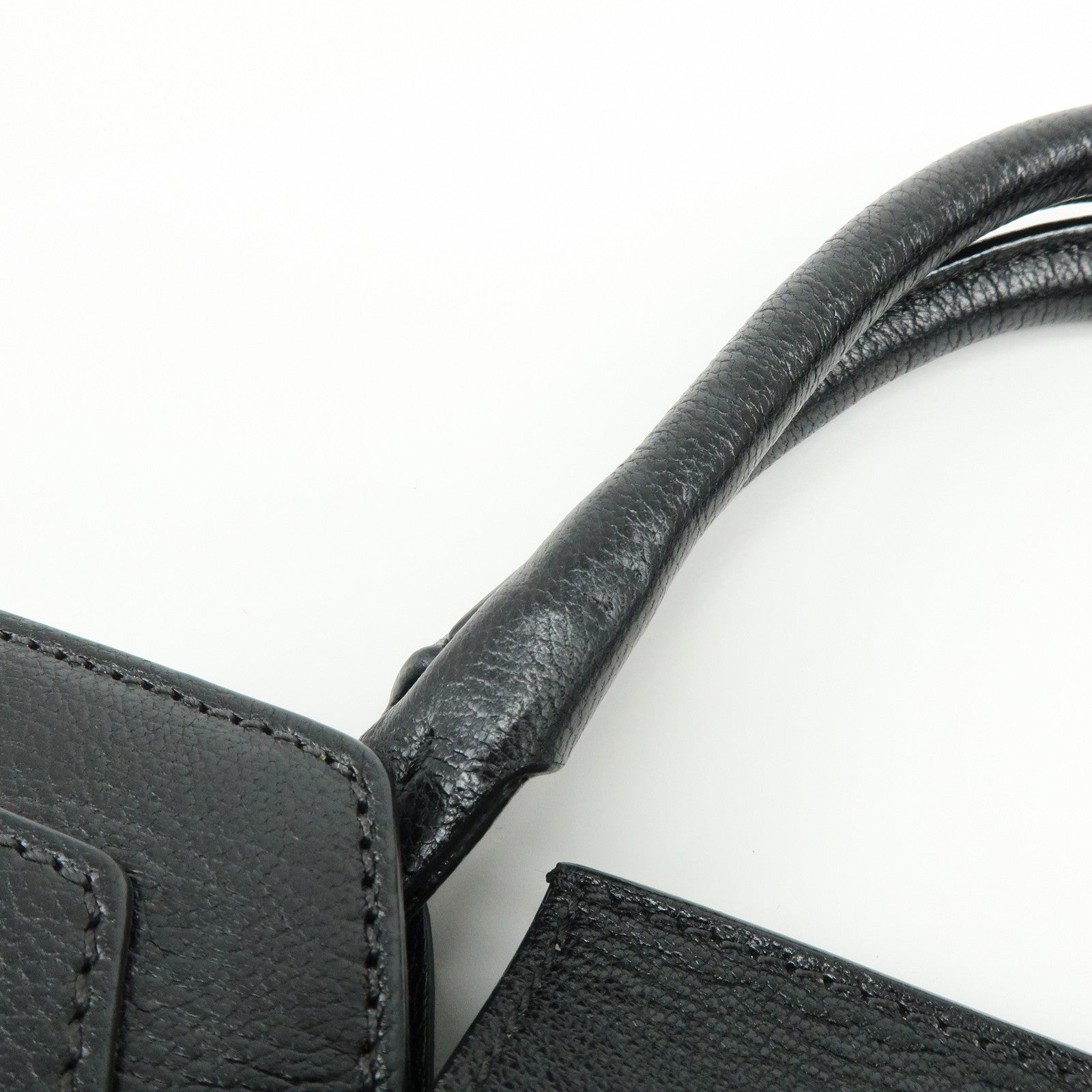 JIMMY CHOO Rebel Bag Leather Hand Bag Black