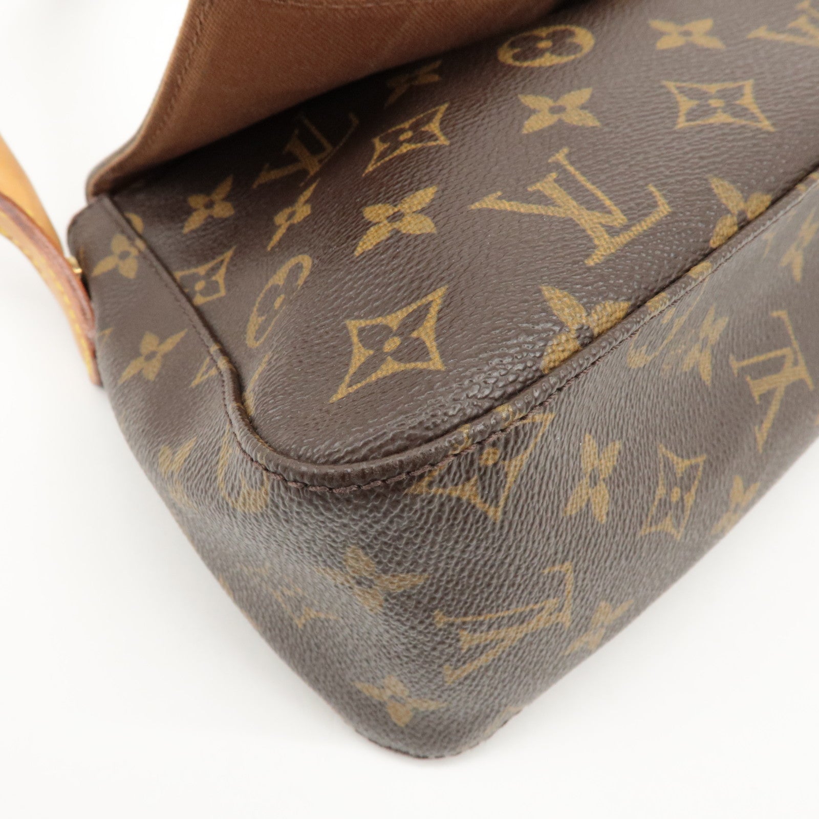 Louis Vuitton Monogram Mini Looping Shoulder Bag Brown M51147 Used