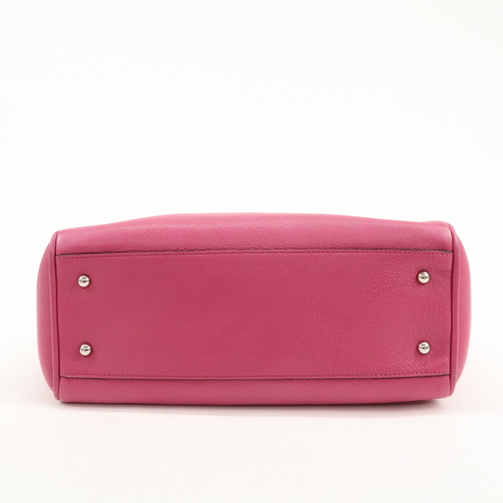 LOEWE Heritage Leather Tote Bag Hand Bag Shoulder Bag Pink