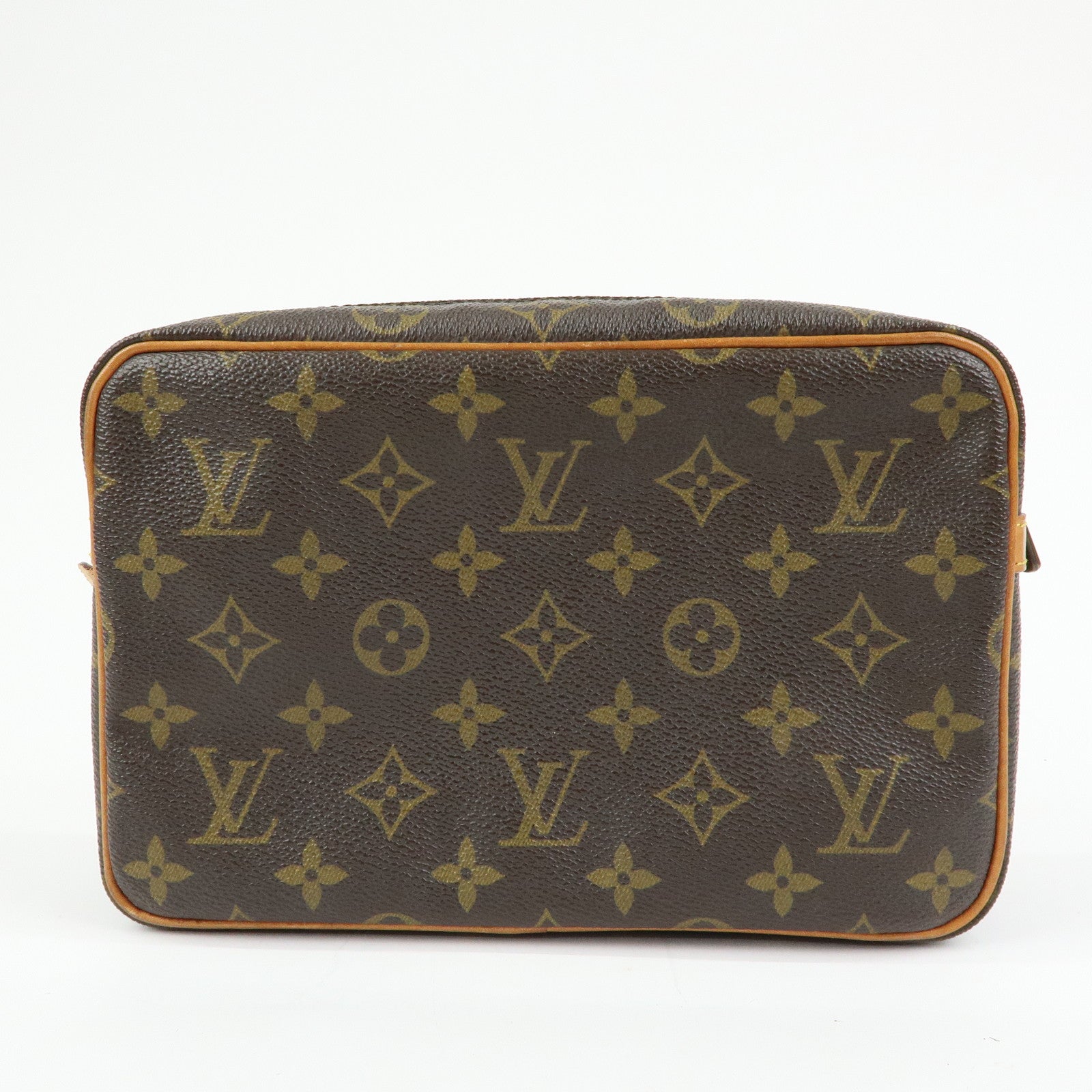Louis Vuitton Monogram Compiegne 23 Pouch Clutch Bag Brown M51847