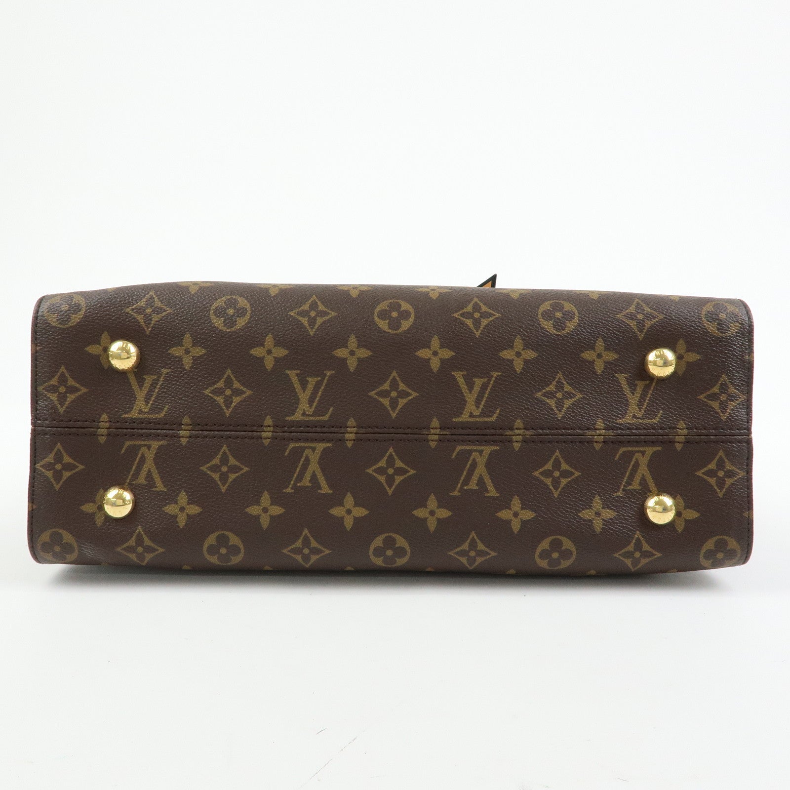 Louis Vuitton Monogram Tuileries Tote 2Way Bag Brown Red M41454