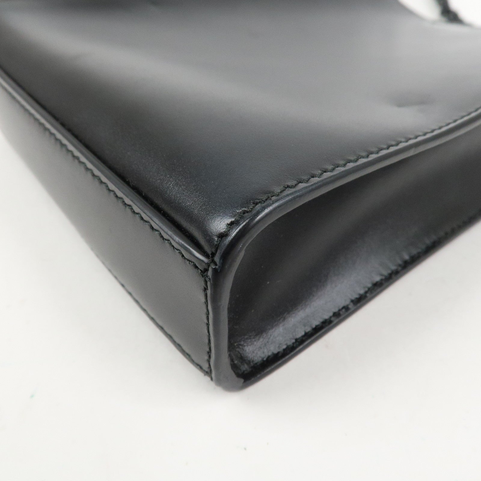 JIL SANDER Tangle Small Logo Leather Shoulder Bag Hand Bag Black