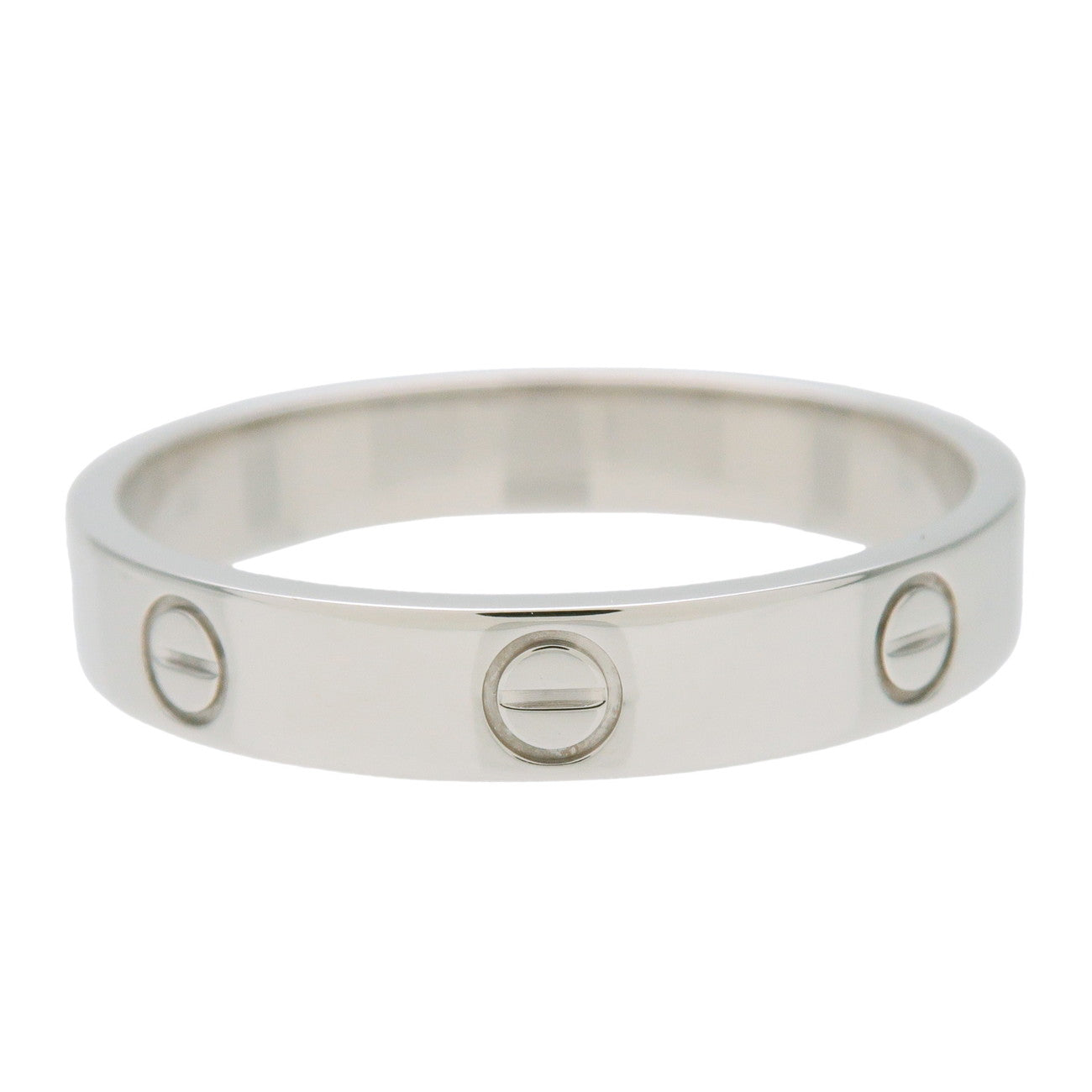 Cartier Mini Love Ring K18 750WG White Gold #63 US10.5 EU63.5