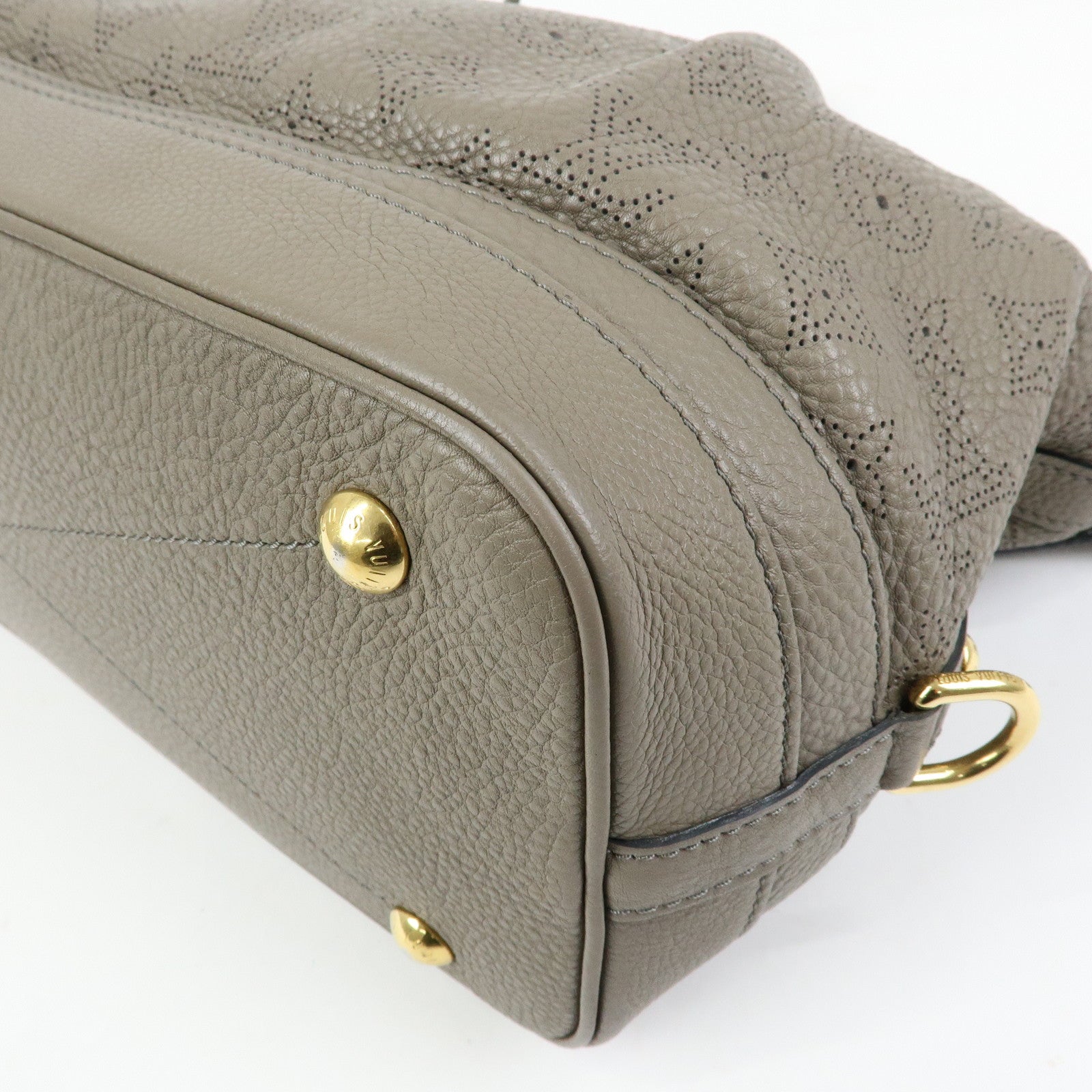 Louis Vuitton Monogram Mahina Stella PM 2Way Hand Bag Taupe M93063