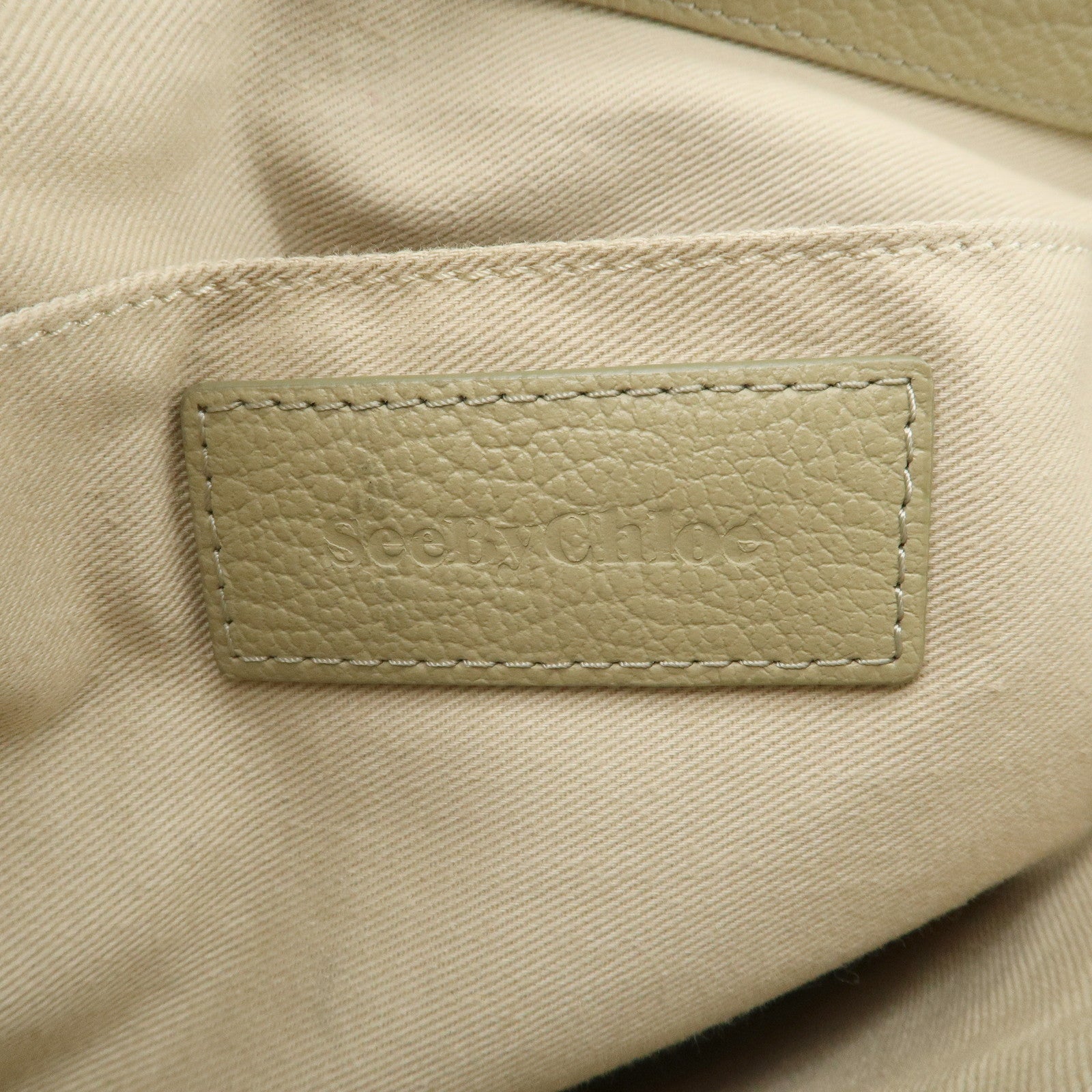 Chole See by Chlo・・ｽｩ Hana Leather Suede 2Way Bag Shoulder Bag Beige