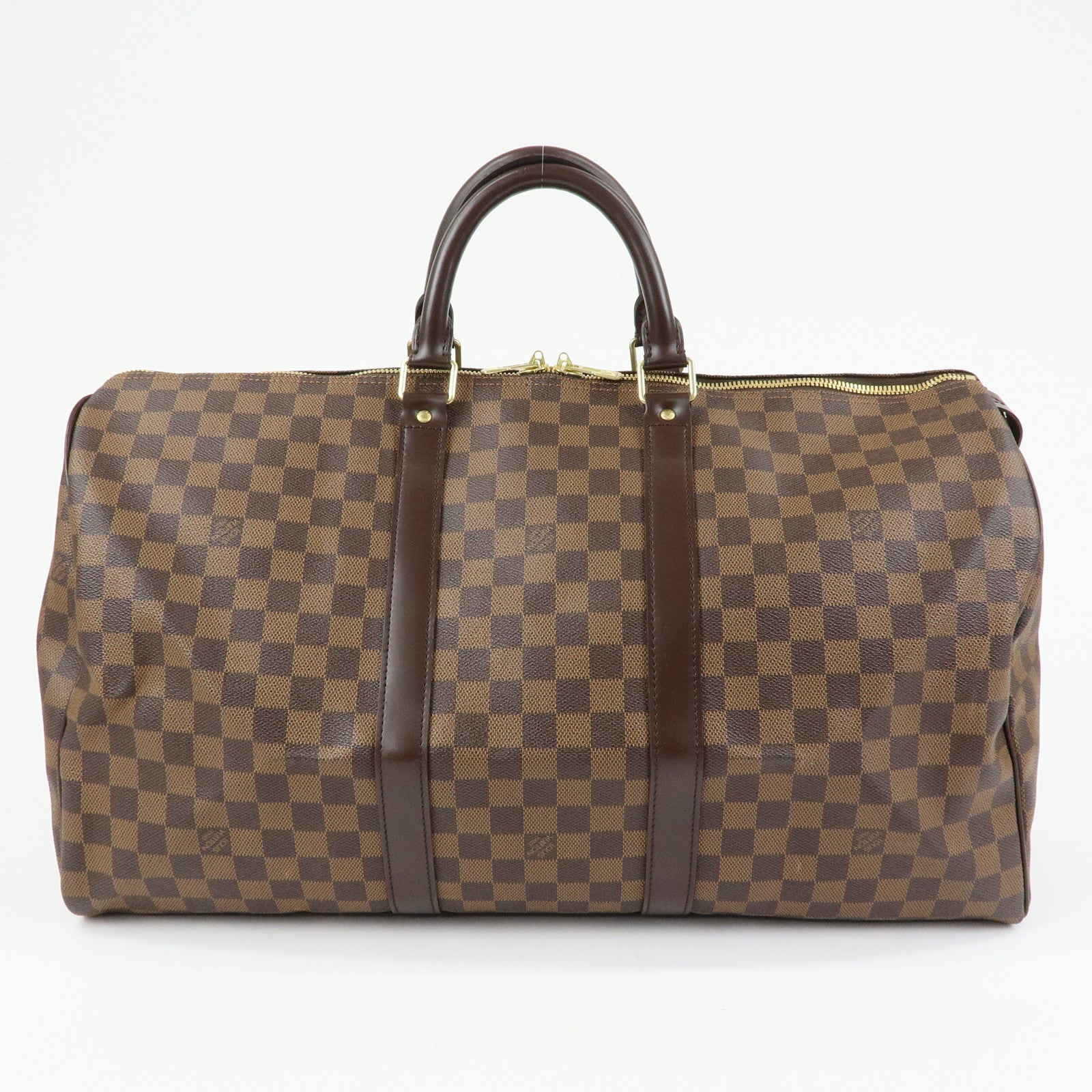 Louis Vuitton Damier Keep All 50 Boston Bag Brown N41427