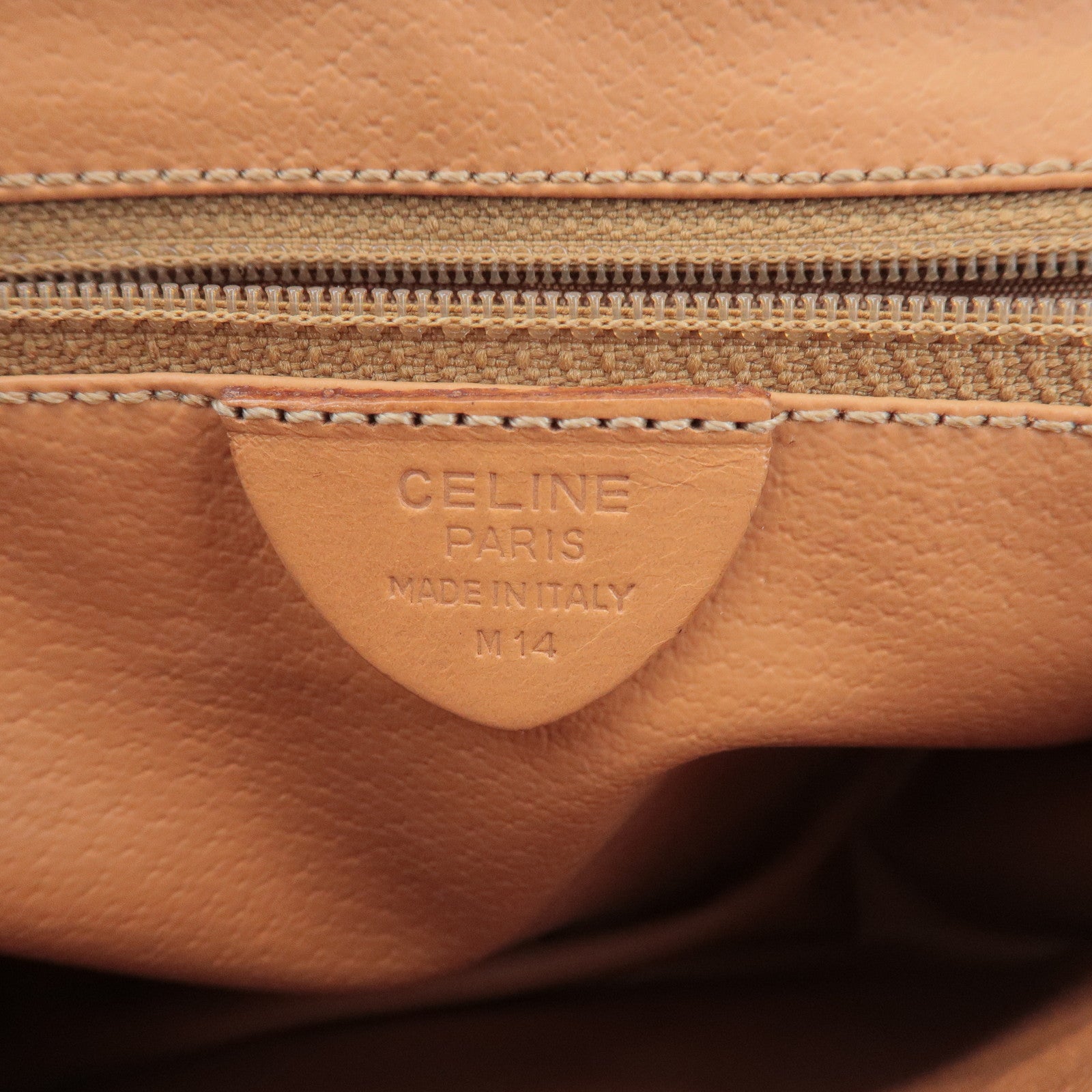 CELINE Macadam PVC Leather Shoulder Bag Crossbody Bag Brown