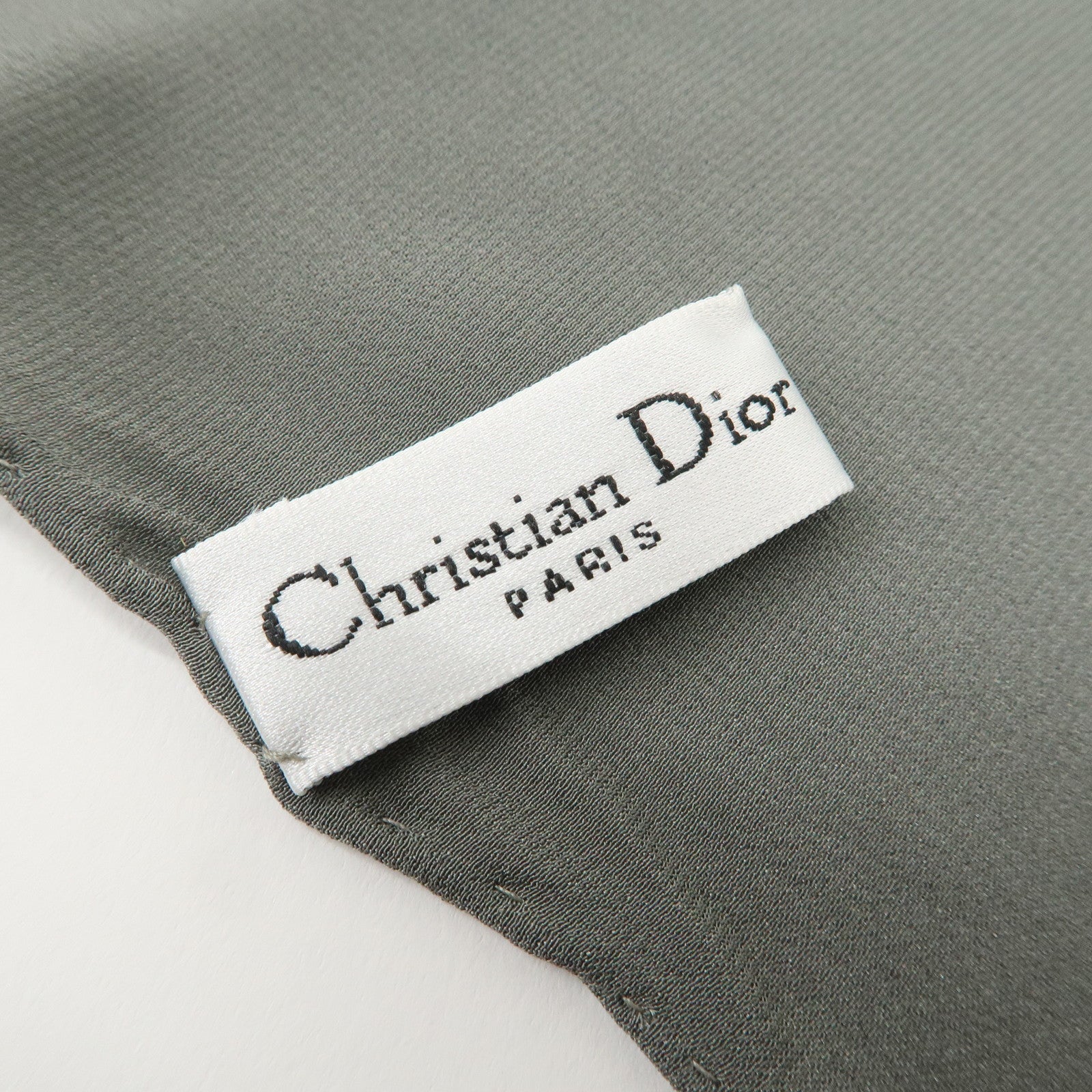 Christian Dior Trotter Silk 100% Scarf Moss Green