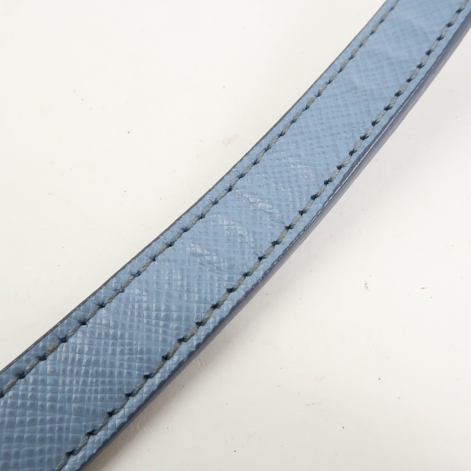 PRADA Triangle Logo Galleria 2Way Bag Shoulder Bag Light Blue BN2863