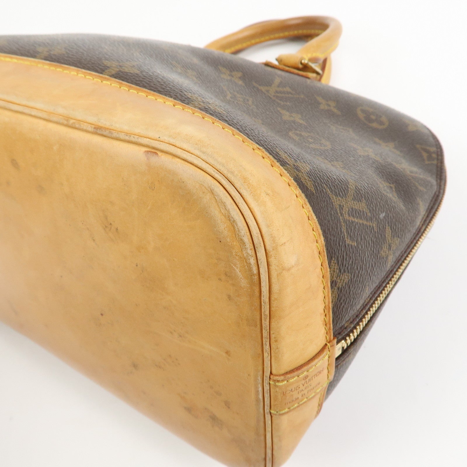 Louis Vuitton Monogram Canvas Alma Hand Bag Brown M51130