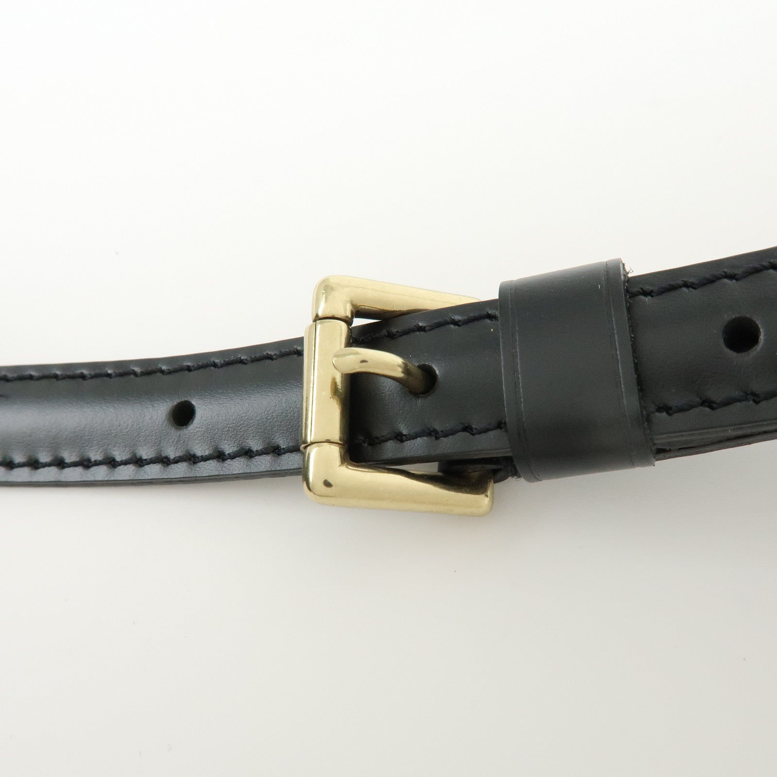 Louis Vuitton Adjustable Leather Shoulder Strap For Epi Bags Noir