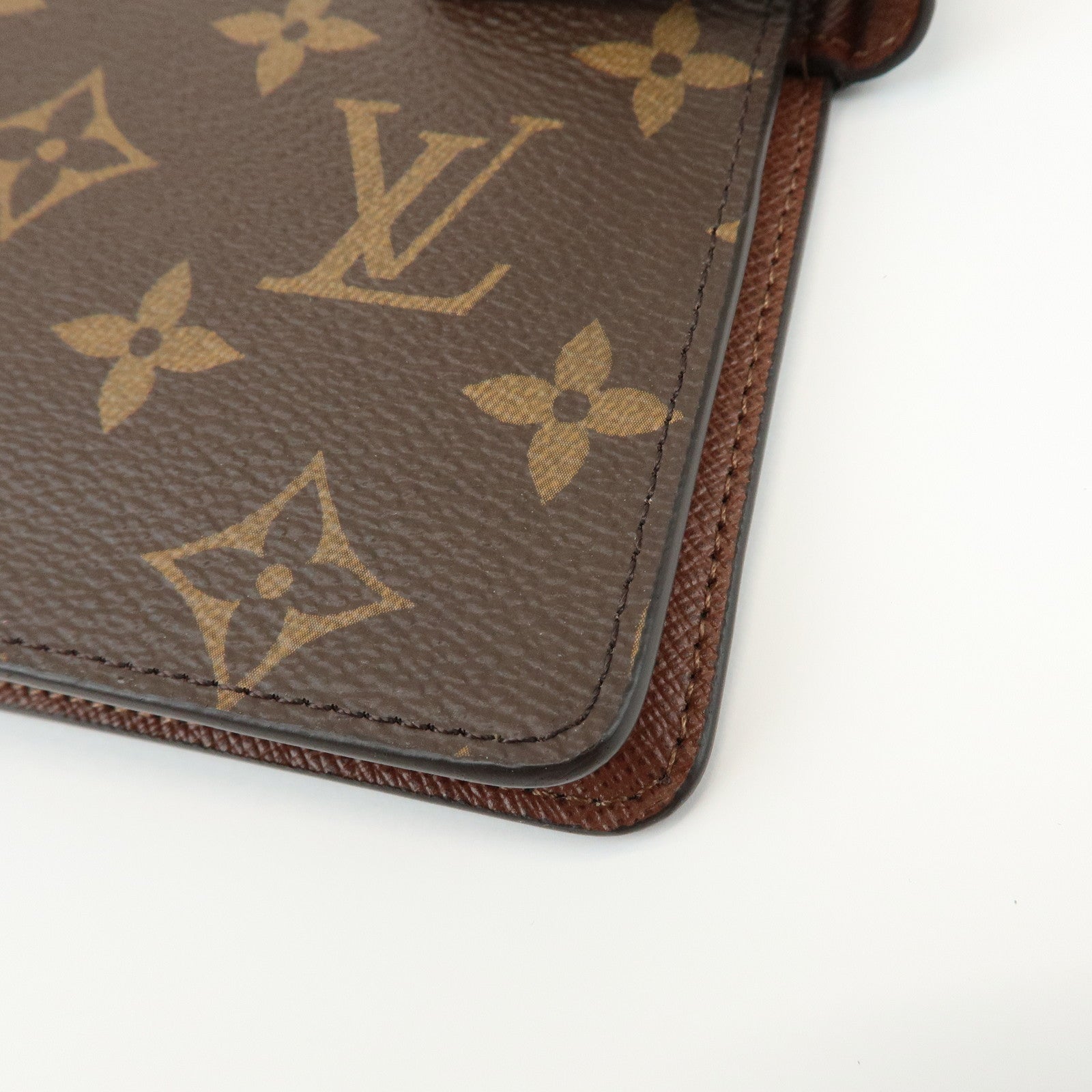 Louis Vuitton Monogram Agenda MM Planner Cover Brown R20004
