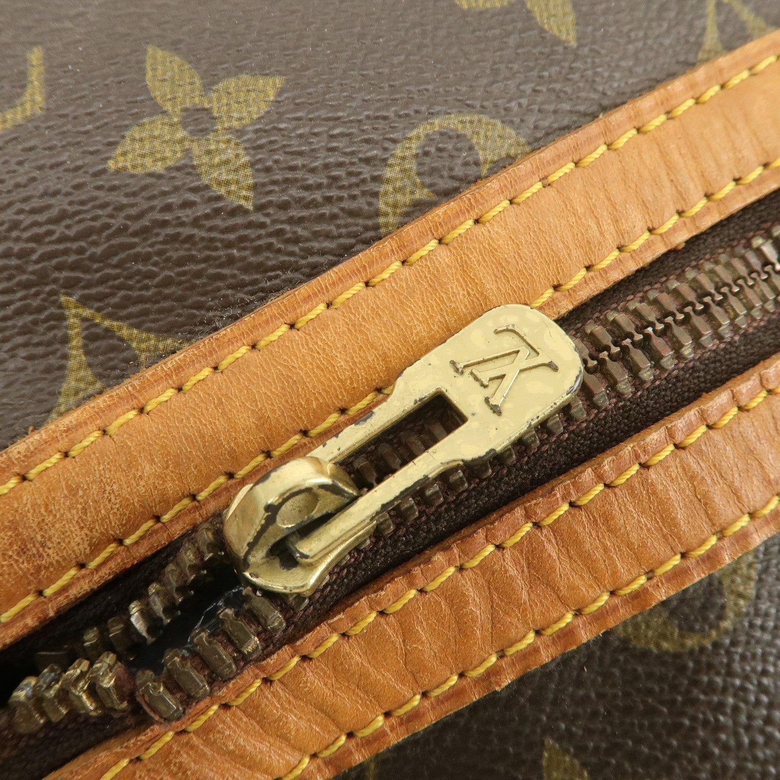 Louis Vuitton Monogram Sac Souple 45 Boston Bag Brown M41624