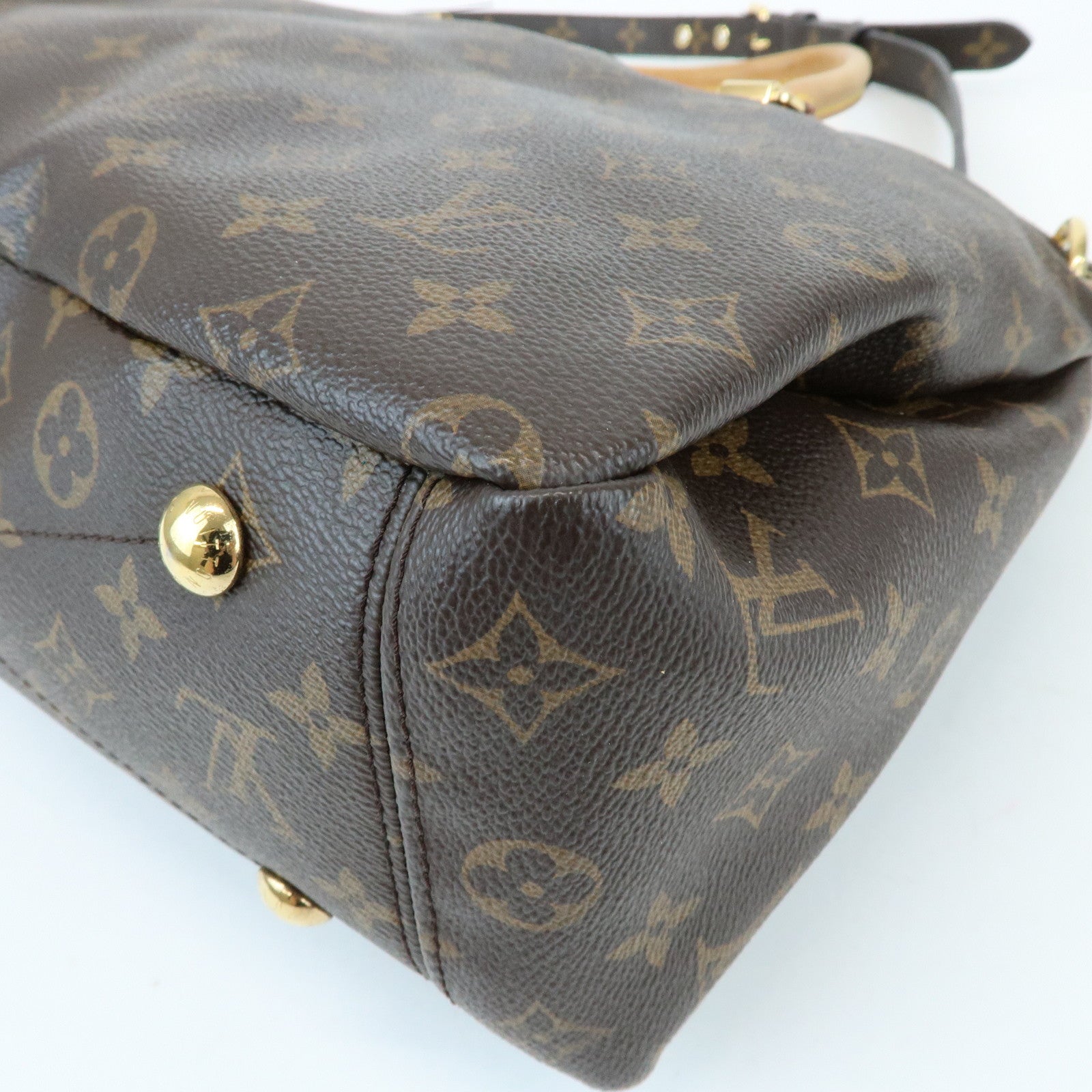 Louis Vuitton Monogram Pallas Hand Bag Shoulder Bag Avana M40907