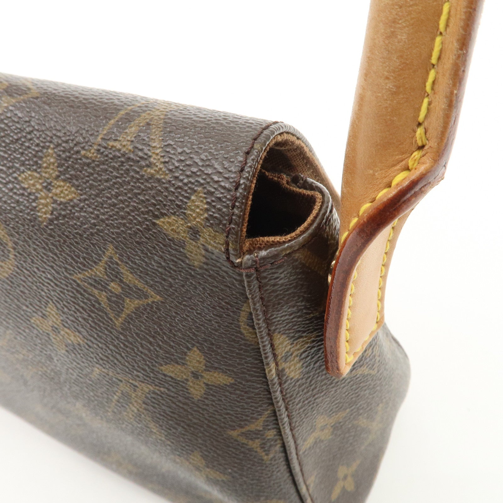 Louis Vuitton Monogram Mini Looping Shoulder Bag Hand Bag M51147 Used