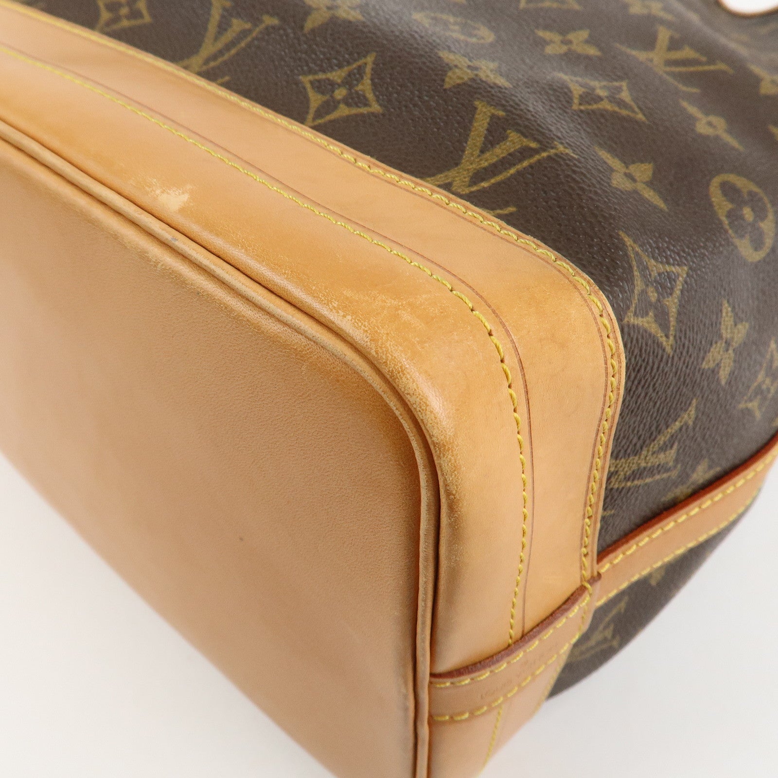 Louis Vuitton Monogram Noe Shoulder Bag Hand Bag Brown M42224 Used