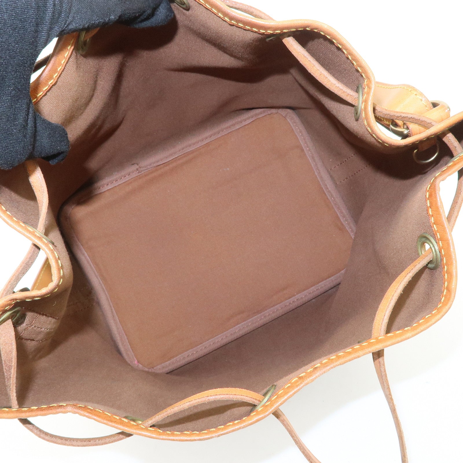 Louis Vuitton Monogram Petit Noe Shoulder Bag Brown M42226