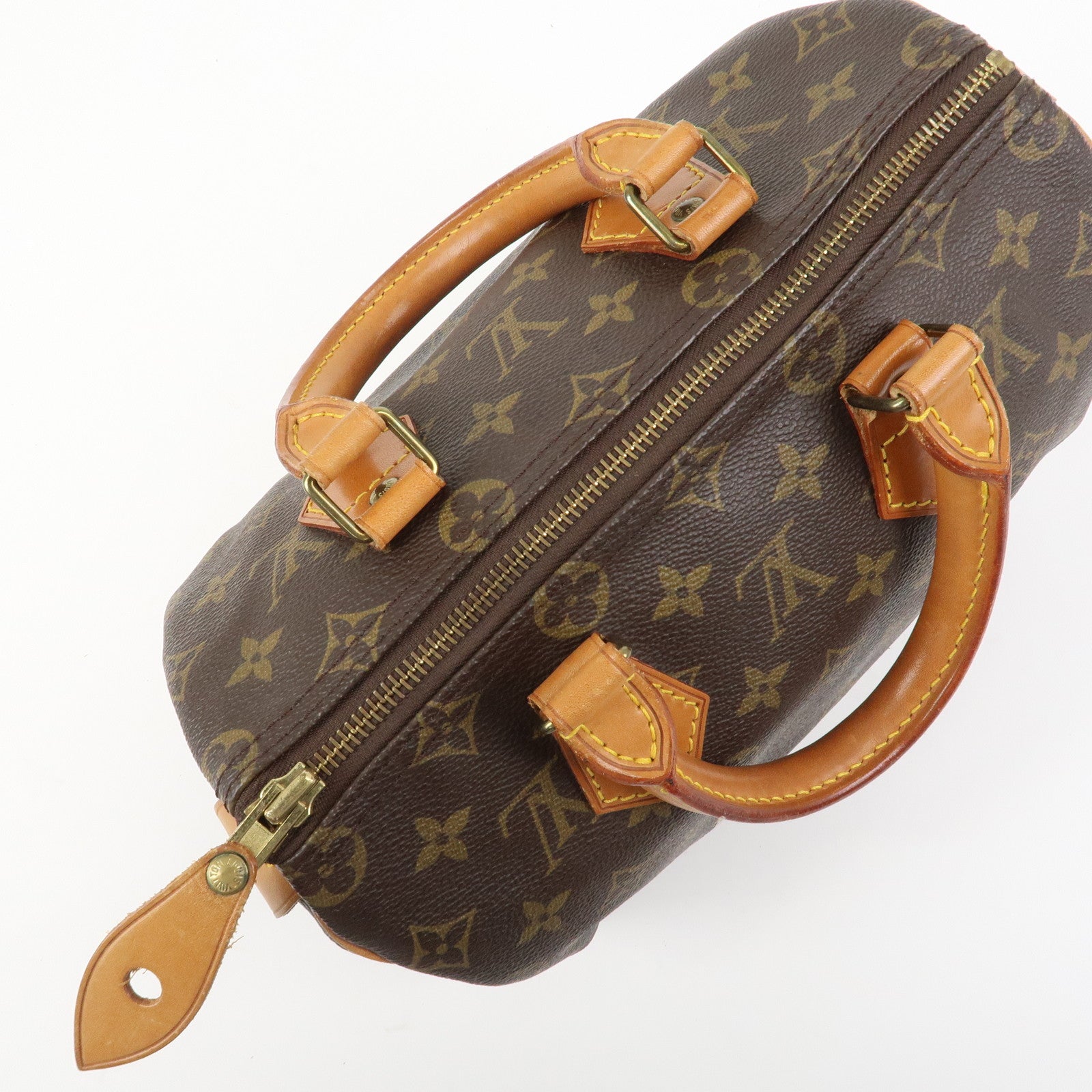 Louis Vuitton Monogram Speedy 25 Boston Bag Hand Bag Brown M41528