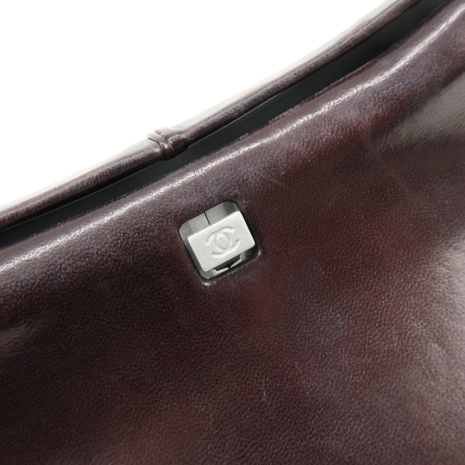 CHANEL Leather Hip Bag Shoulder Bag Crossbody Bag Brown