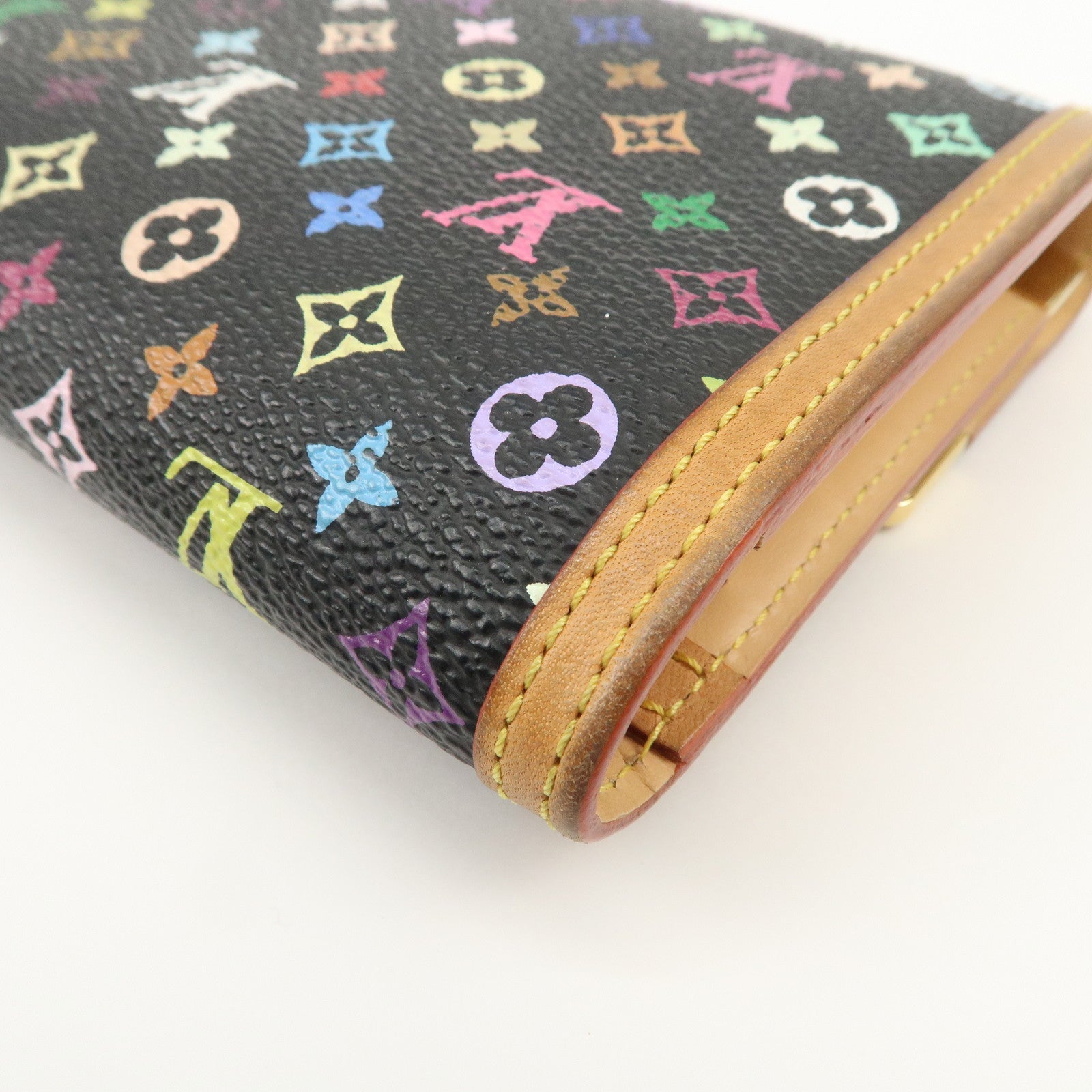 Louis Vuitton Monogram Multicolor Porte Trezor International M92658