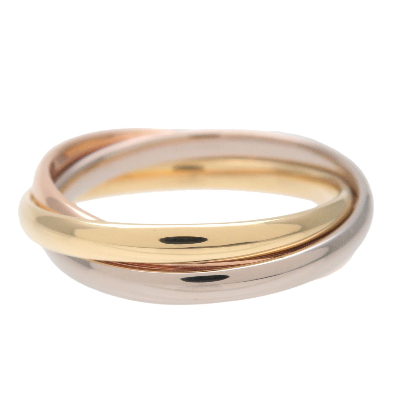 Cartier Trinity Ring SM K18 750YG/WG/PG #54 US7